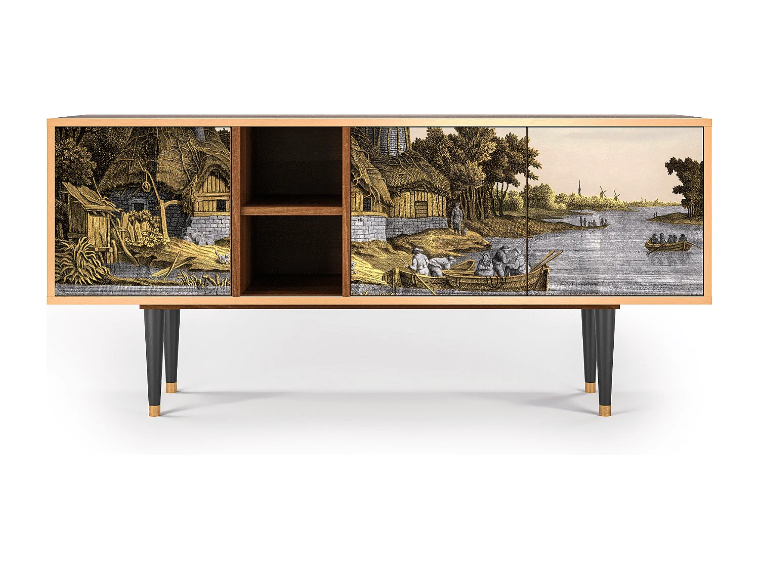 Mobile TV - 150х69х41 cm - T5 - Mill along a River, Noce