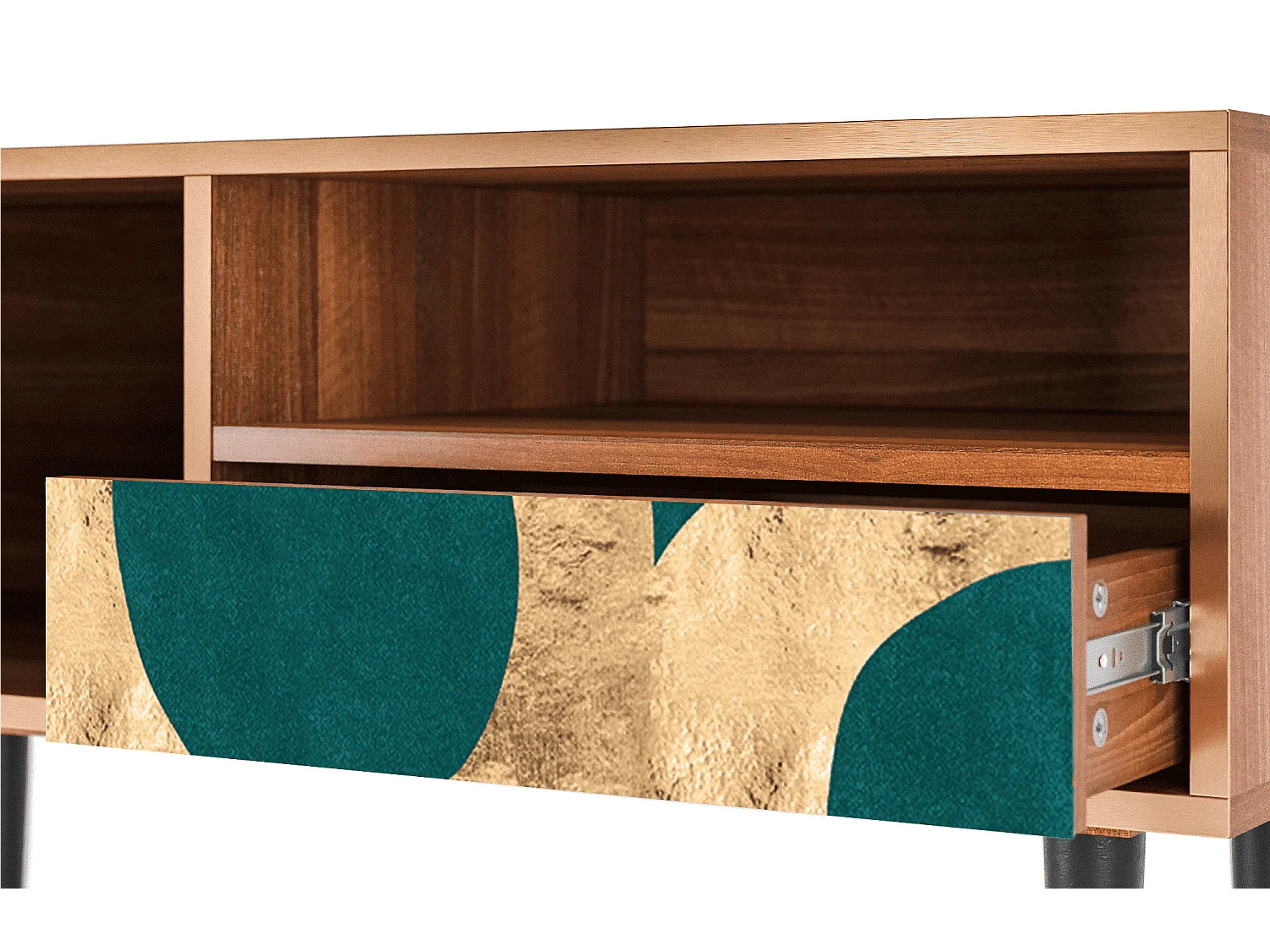 Meuble TV - 115х59х48 cm - T3 - Zircon Sphere, Noyer