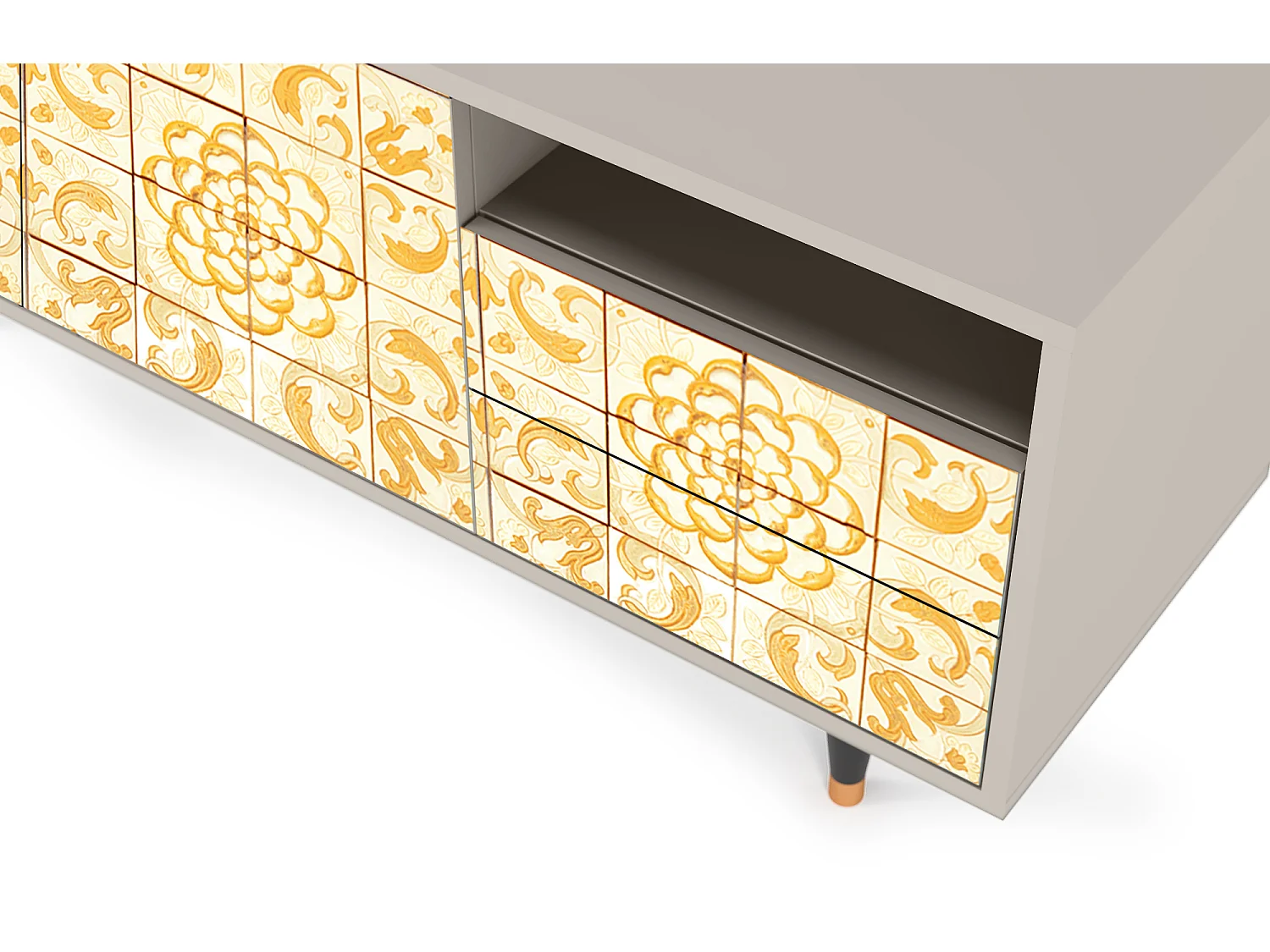 Mobile TV - 125х56х41 cm - T7 - Sunshiny Tile, Sabbia