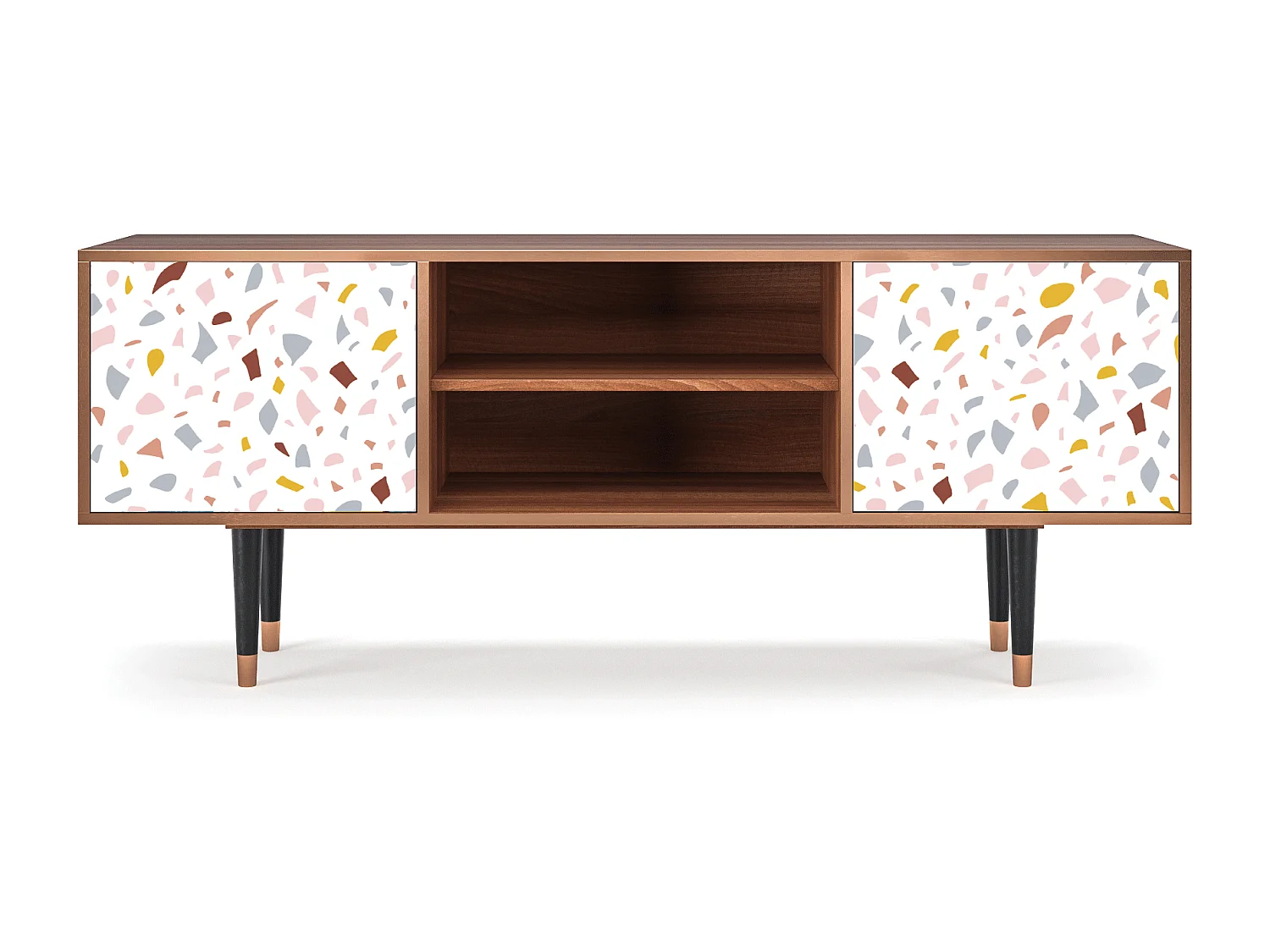 Mobile TV - 170х69х48 cm - T2 - Marmelade Cheese, Noce