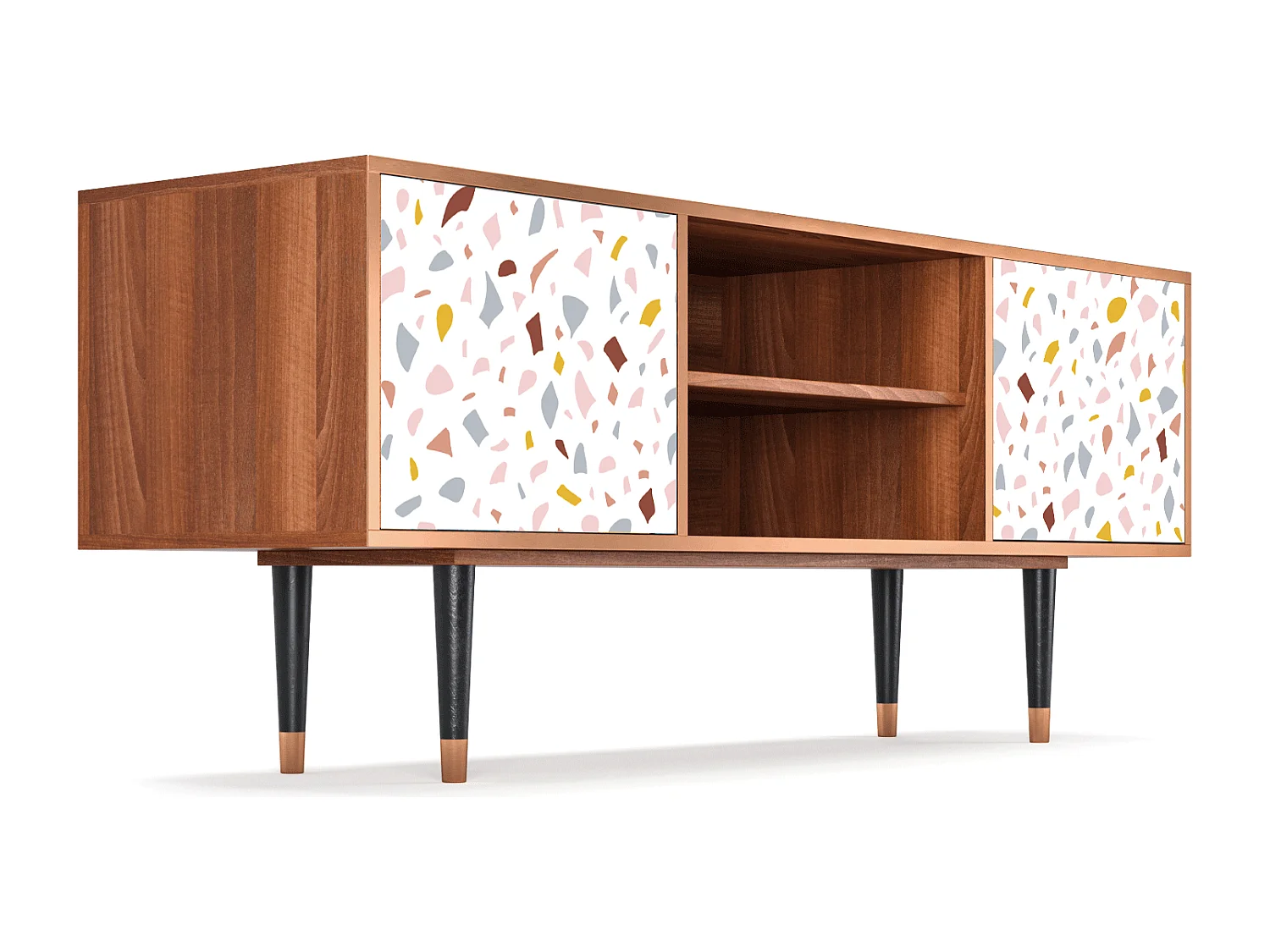 Mobile TV - 170х69х48 cm - T2 - Marmelade Cheese, Noce