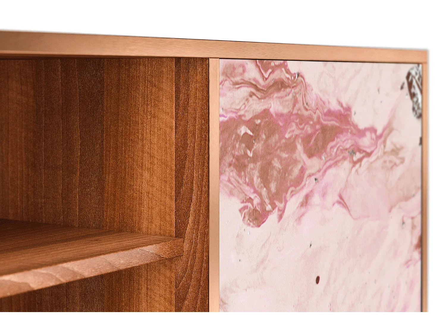 Mueble de TV - 170х69х48 cm - T2 - Cotton Candy, Nogueira