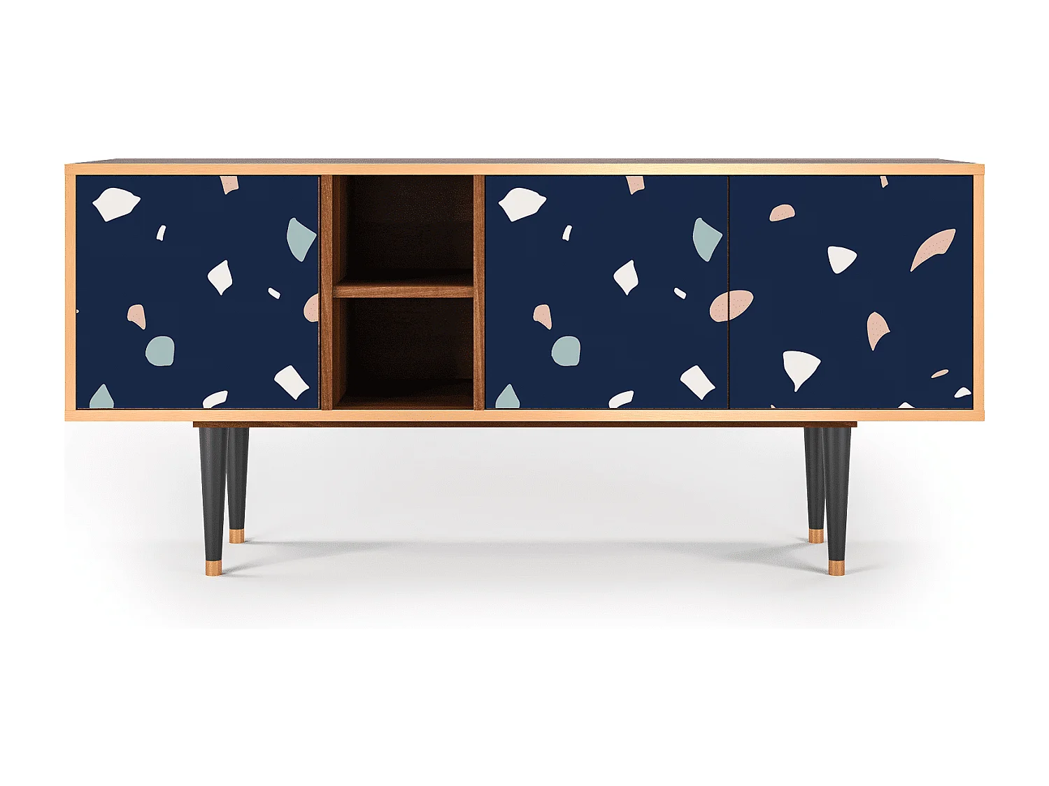 Meuble TV - 150х69х41 cm - T5 - Space Satellites, Noyer