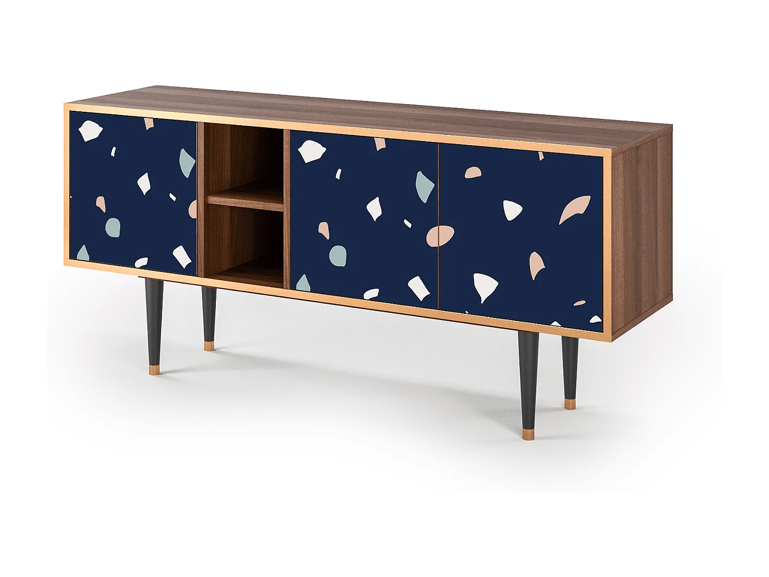 Meuble TV - 150х69х41 cm - T5 - Space Satellites, Noyer