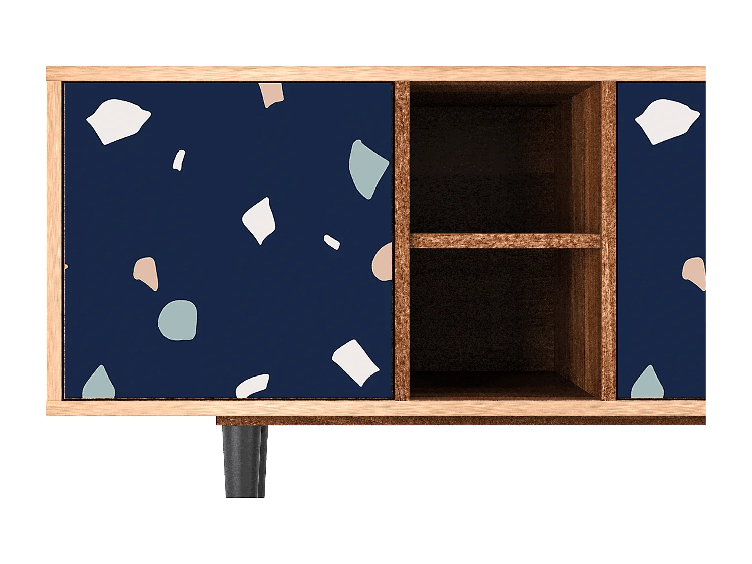 Meuble TV - 150х69х41 cm - T5 - Space Satellites, Noyer