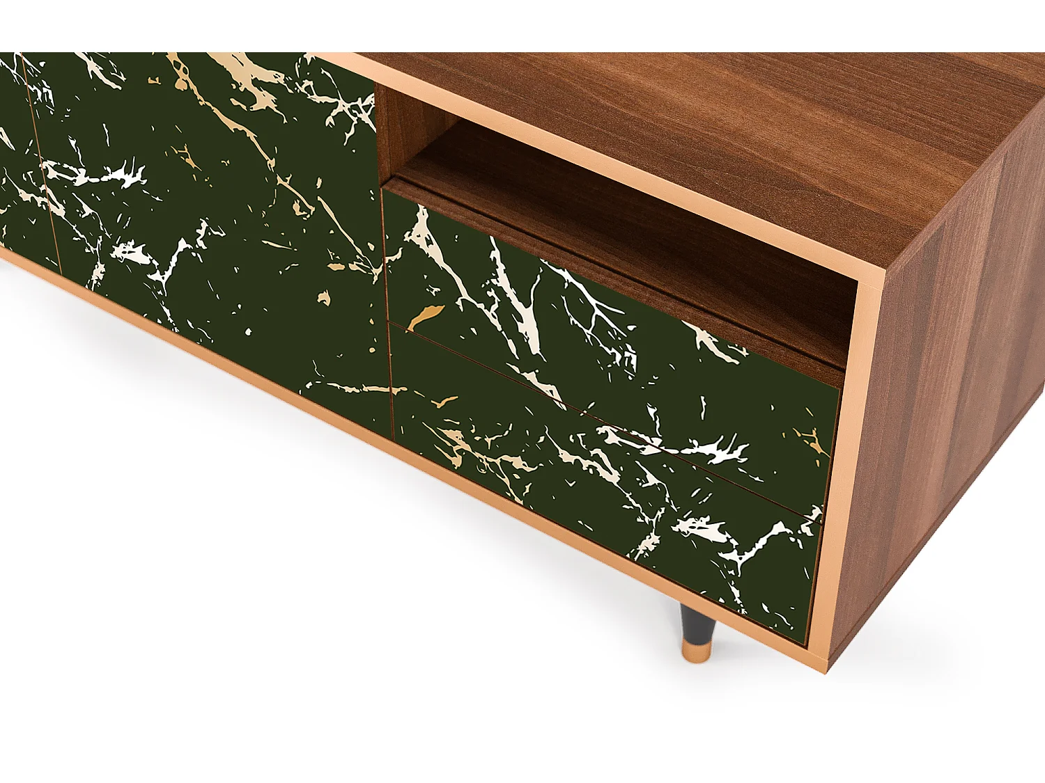 TV-Möbel - 125х56х41 cm - T7 - Amazon Forest, Walnuss