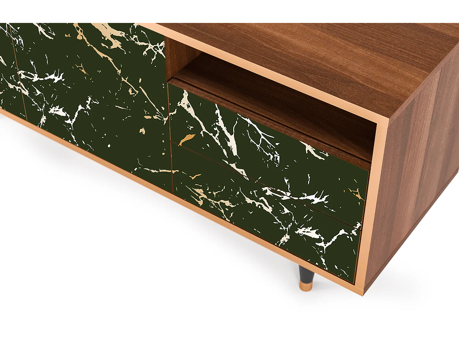 TV-Möbel - 125х56х41 cm - T7 - Amazon Forest, Walnuss