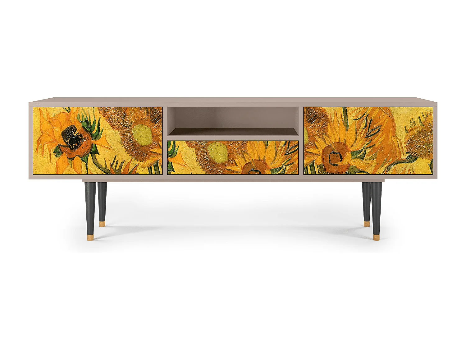TV-meubel - 170х59х41 cm - T6 - Sunflowers, Latte