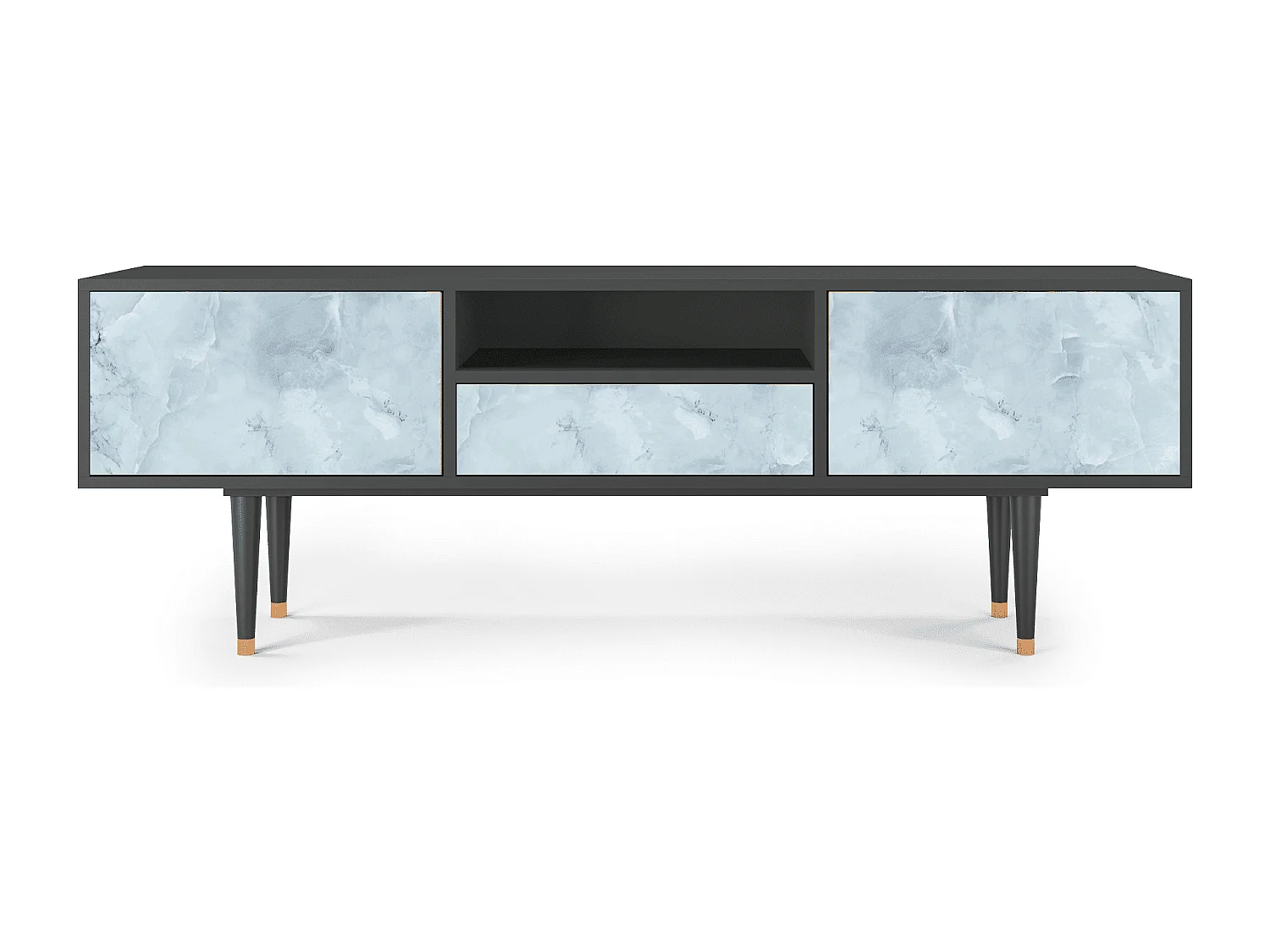 TV-meubel - 170х59х41 cm - T6 - Glacial Colour, Antraciet