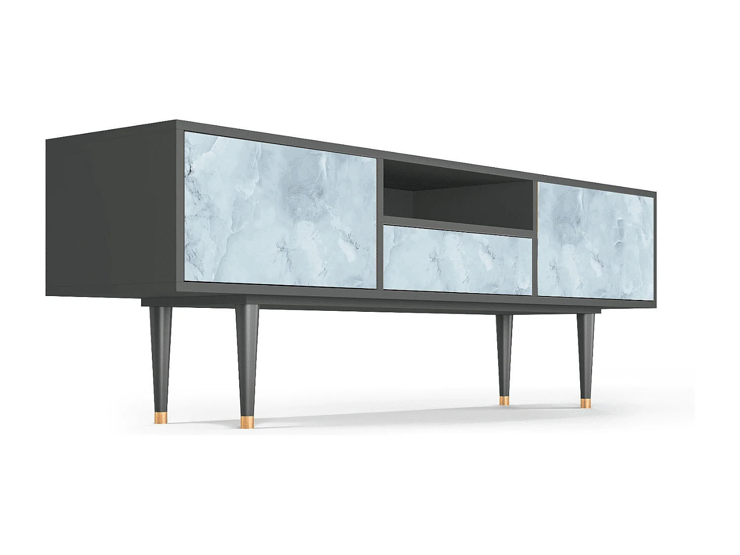 TV-meubel - 170х59х41 cm - T6 - Glacial Colour, Antraciet