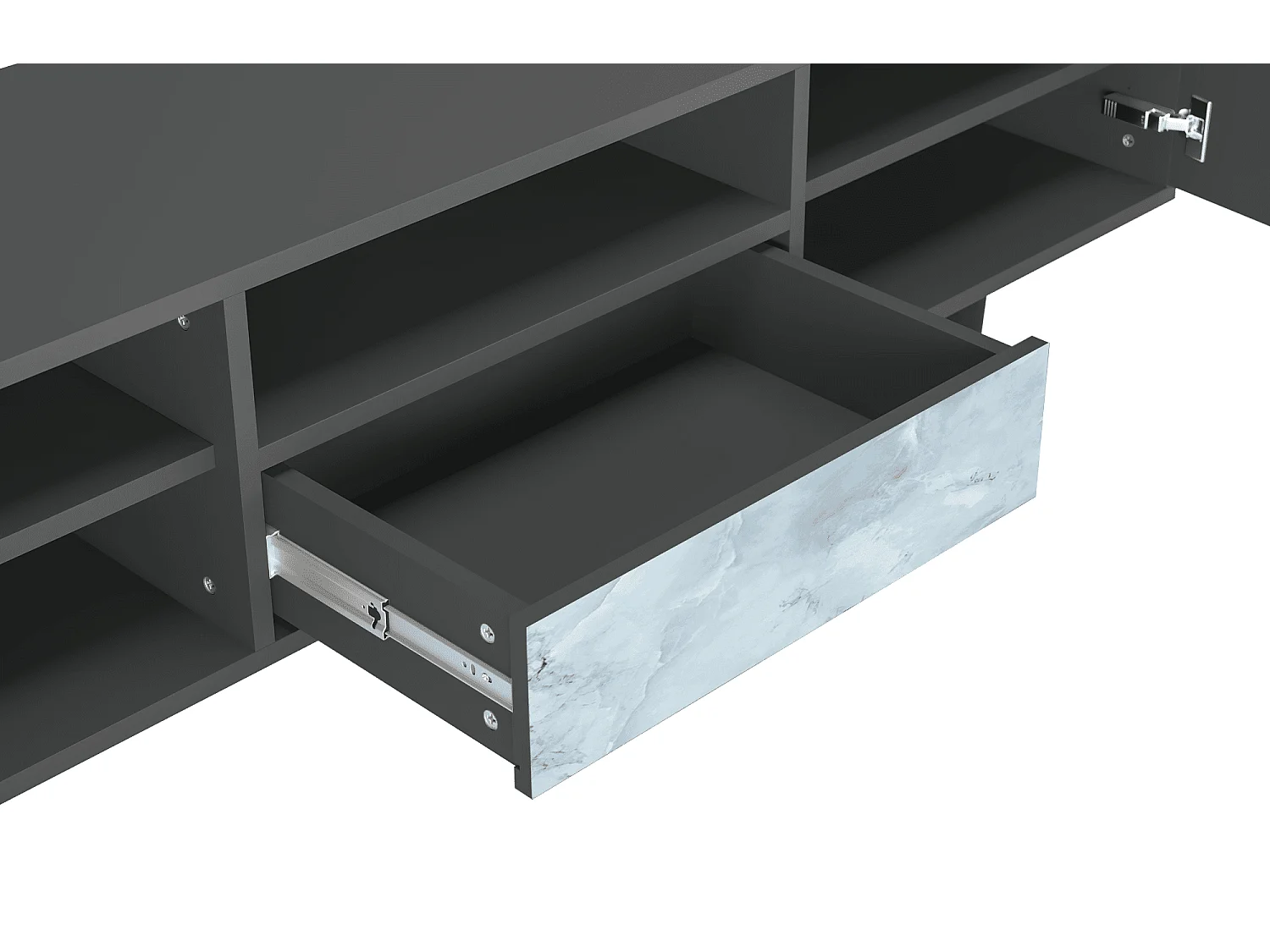 Meuble TV - 170х59х41 cm - T6 - Glacial Colour, Anthracite