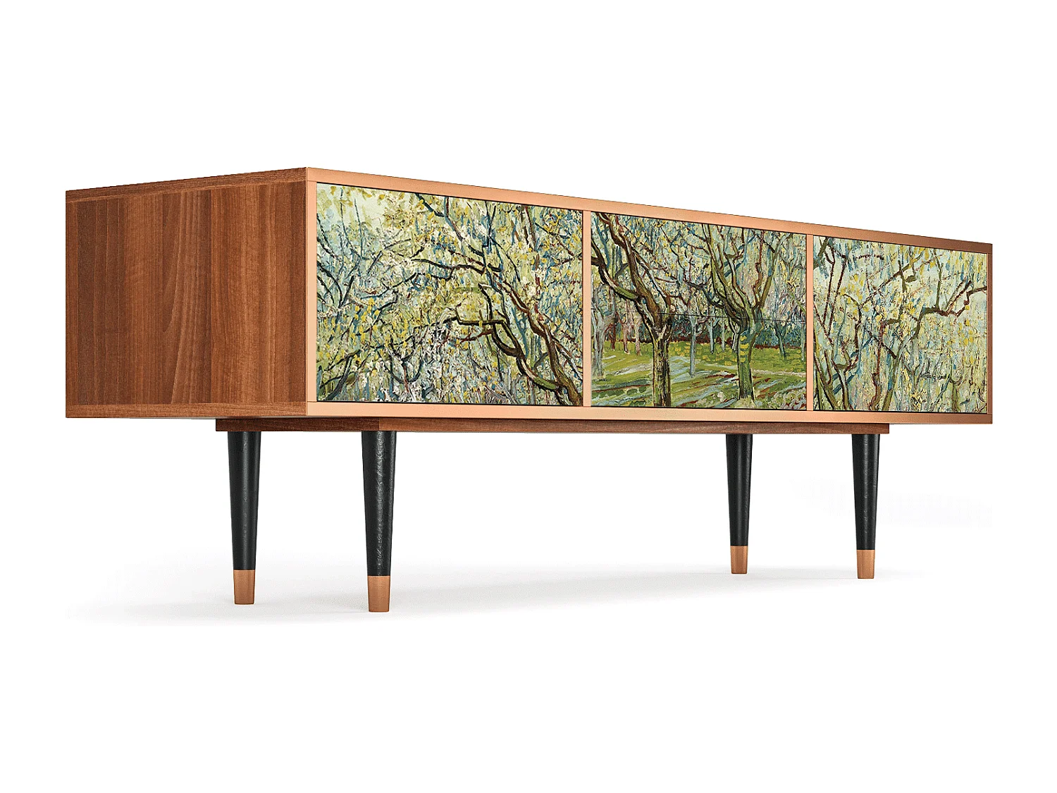 Meuble TV - 170х59х48 cm - T4 - The Blanc Orchard, Noyer