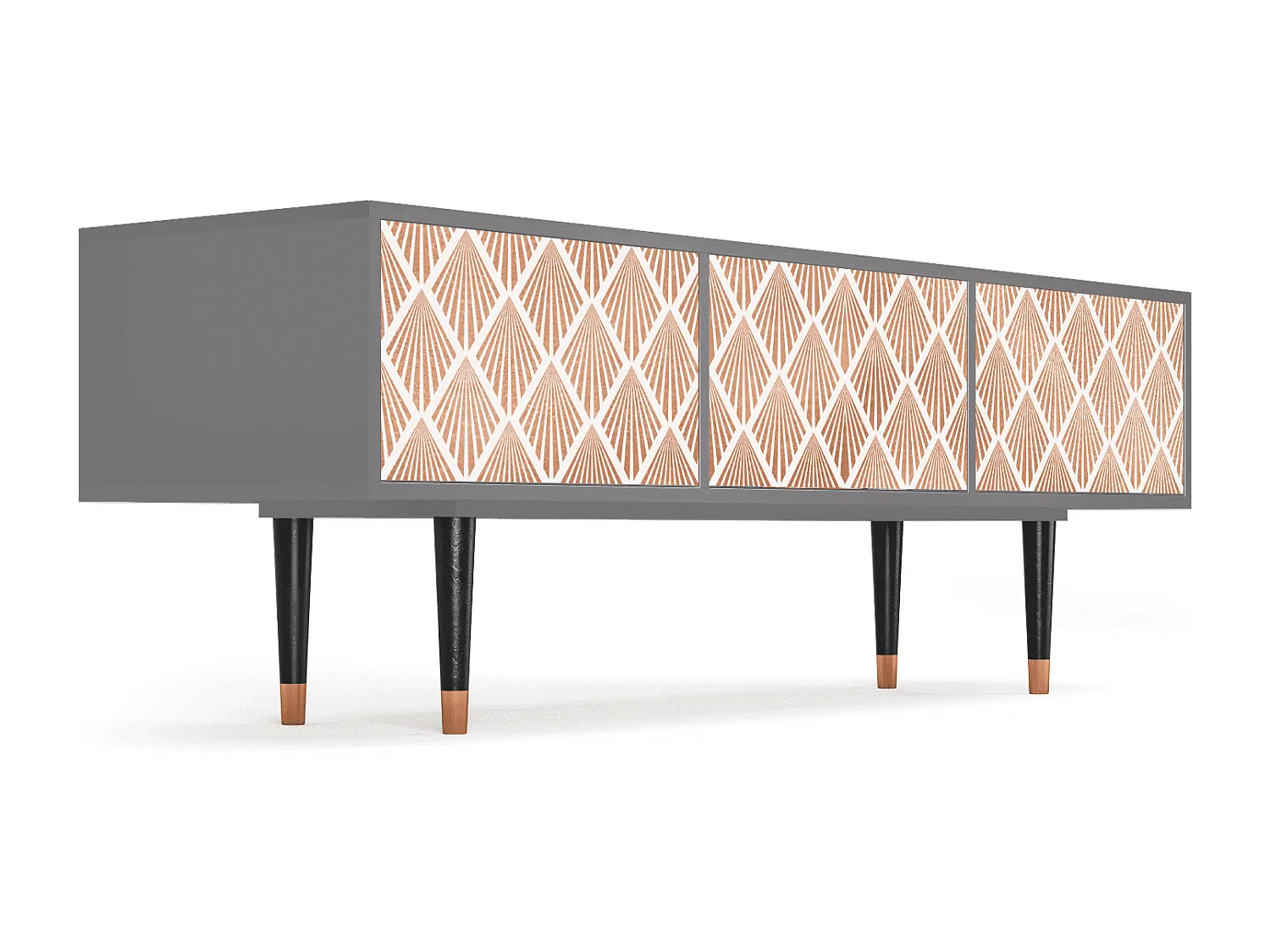 Szafka RTV - 170х59х48 cm - T4 - Pastel Sunrise, Szary