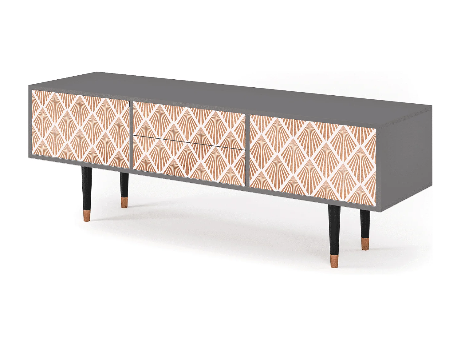 Meuble TV - 170х59х48 cm - T4 - Pastel Sunrise, Gris