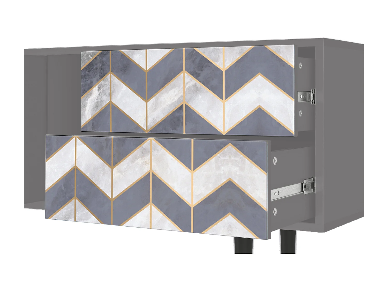 Meuble TV - 170х69х48 cm - T1 - Ideal Harmony, Gris