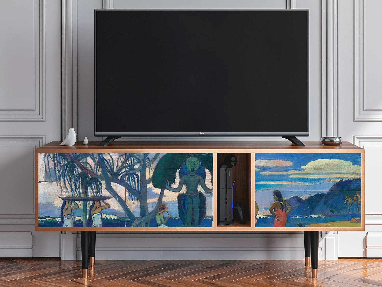 TV-Möbel - 170х69х48 cm - T1 - Day of the God, Walnuss