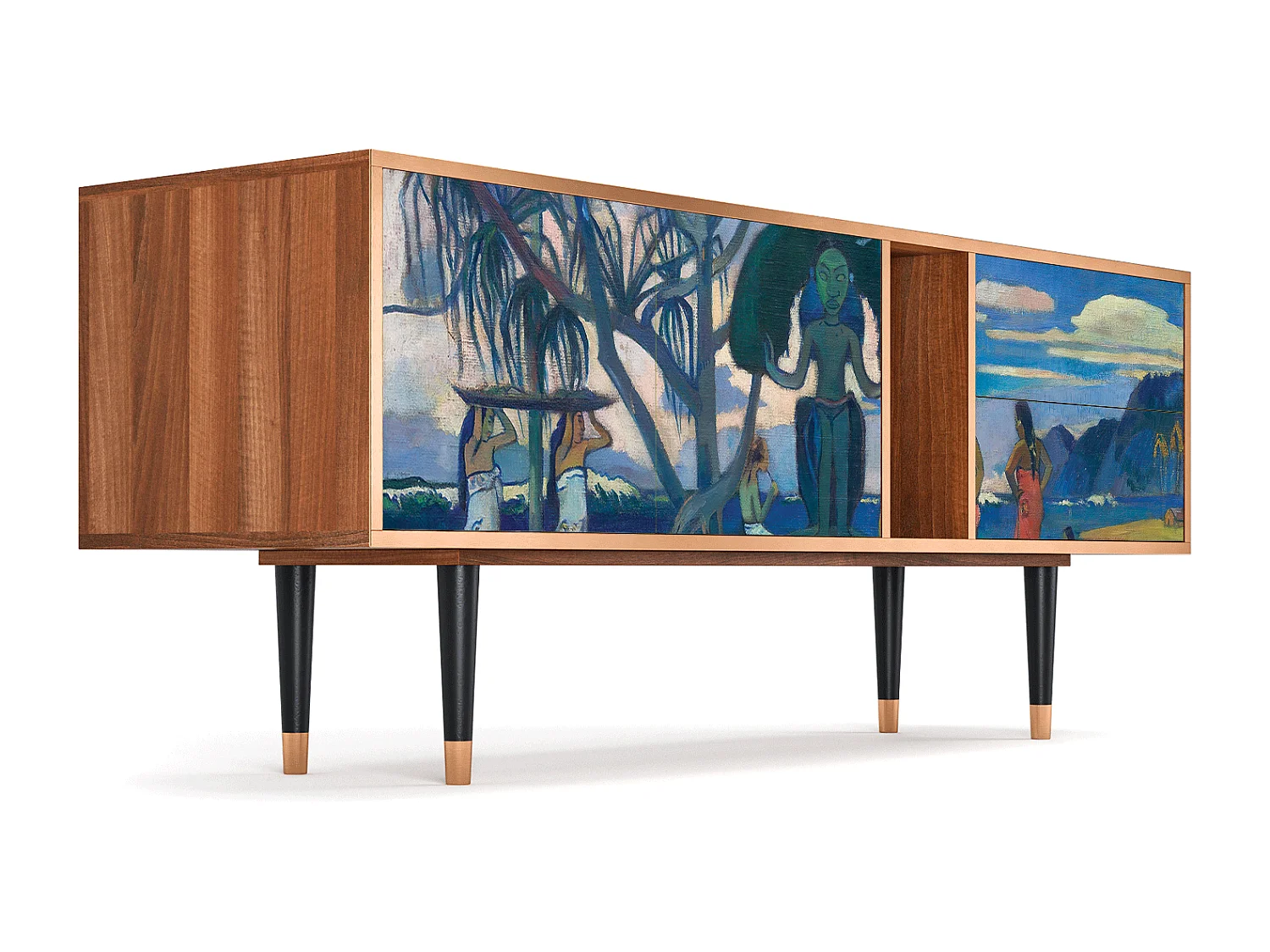 TV-Möbel - 170х69х48 cm - T1 - Day of the God, Walnuss