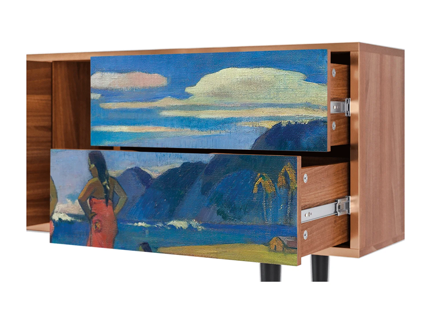 TV-Möbel - 170х69х48 cm - T1 - Day of the God, Walnuss