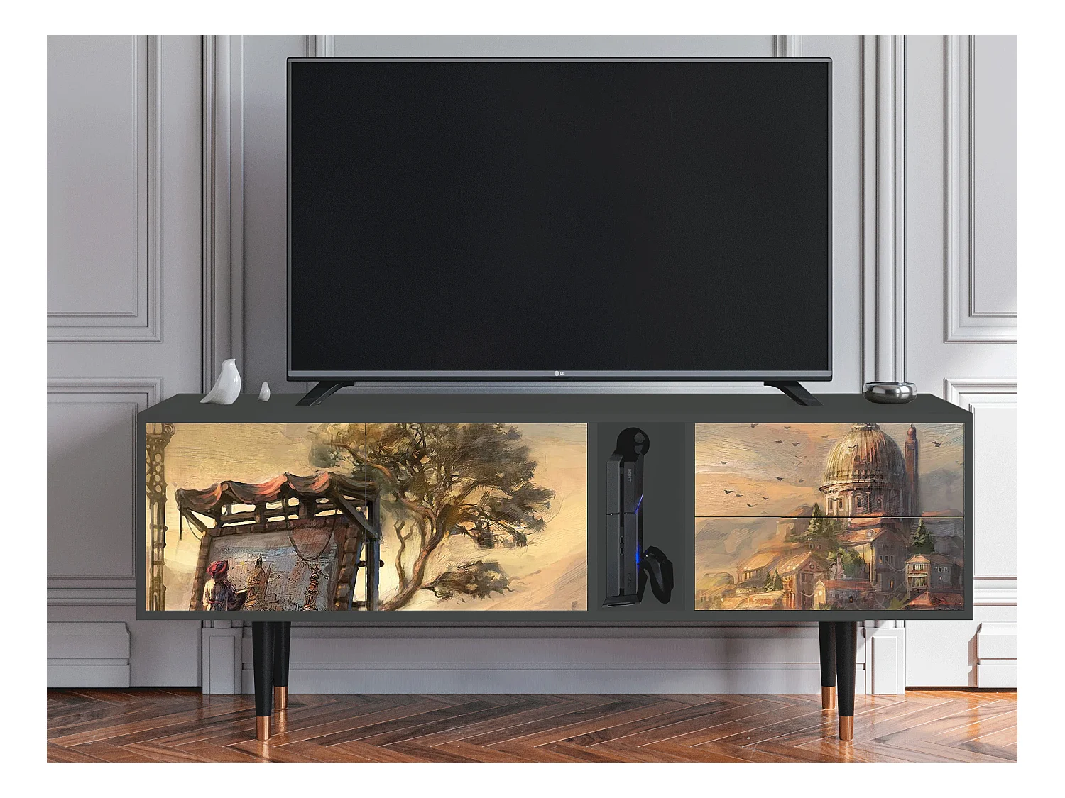 TV-Möbel - 170х69х48 cm - T1 - Venice, Anthrazit