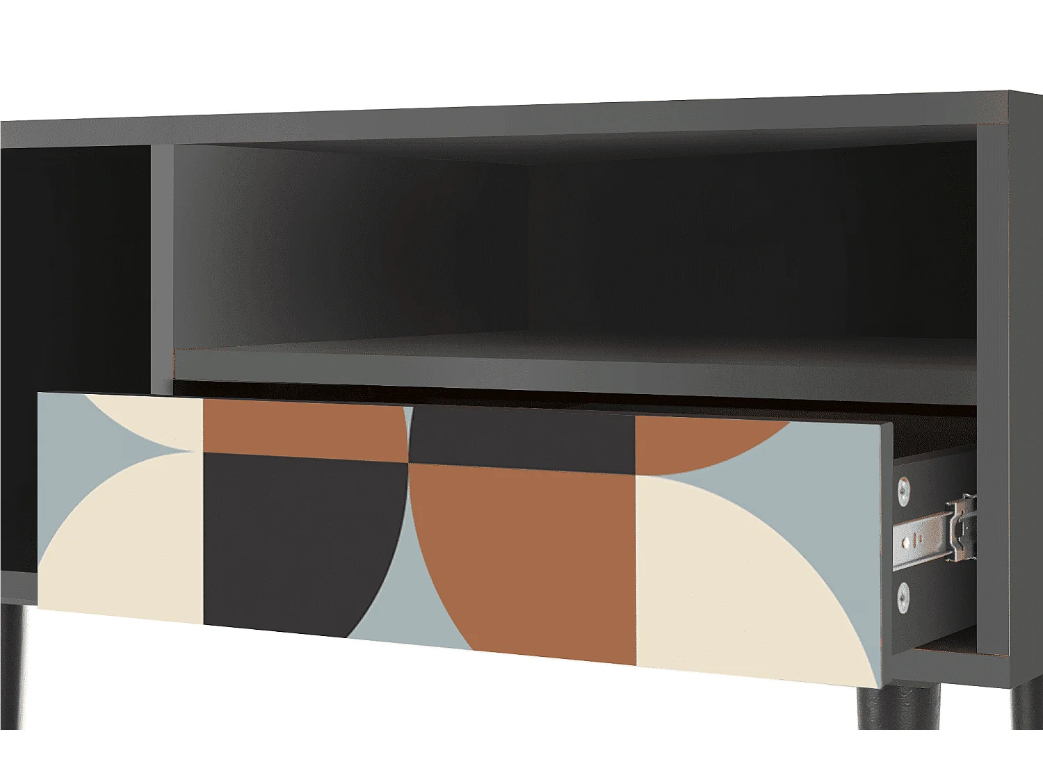 TV-Möbel - 115х59х48 cm - T3 - Brown Sensation, Anthrazit