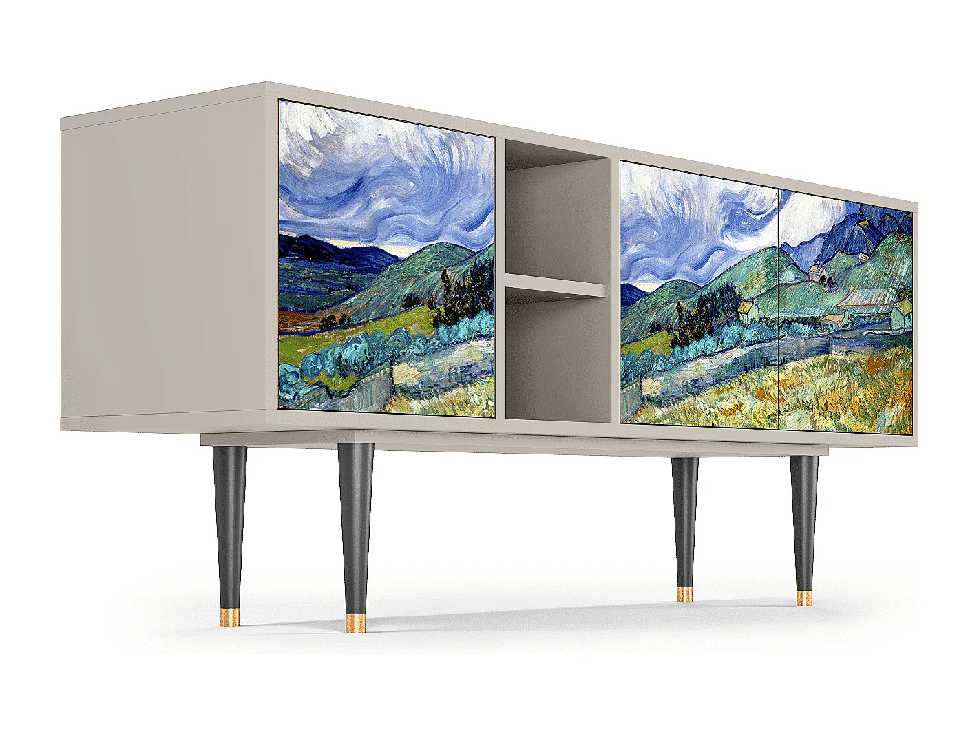 Mobile TV - 150х69х41 cm - T5 - Landscape, Sabbia