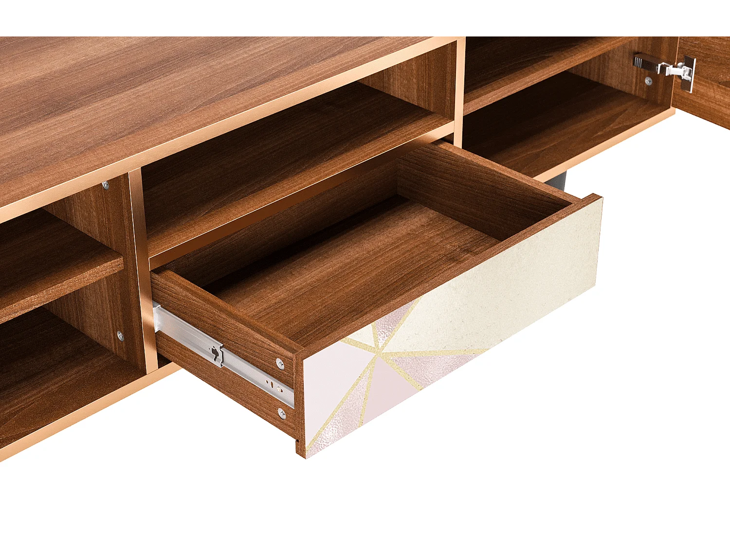 TV-Möbel - 170х59х41 cm - T6 - Cosmopolitan Diva, Walnuss