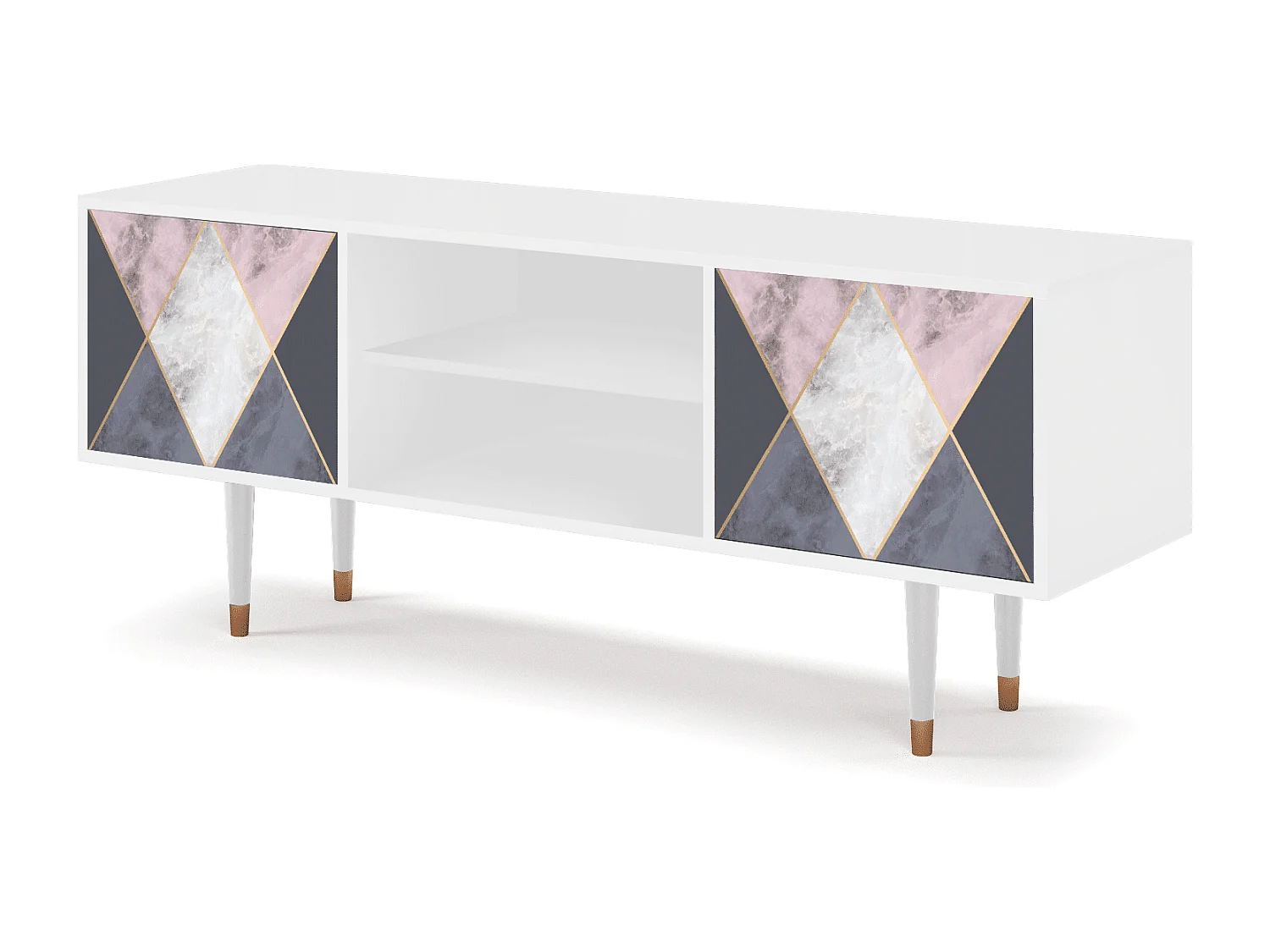 Meuble TV - 170х69х48 cm - T2 - Ideal Harmony, Blanc