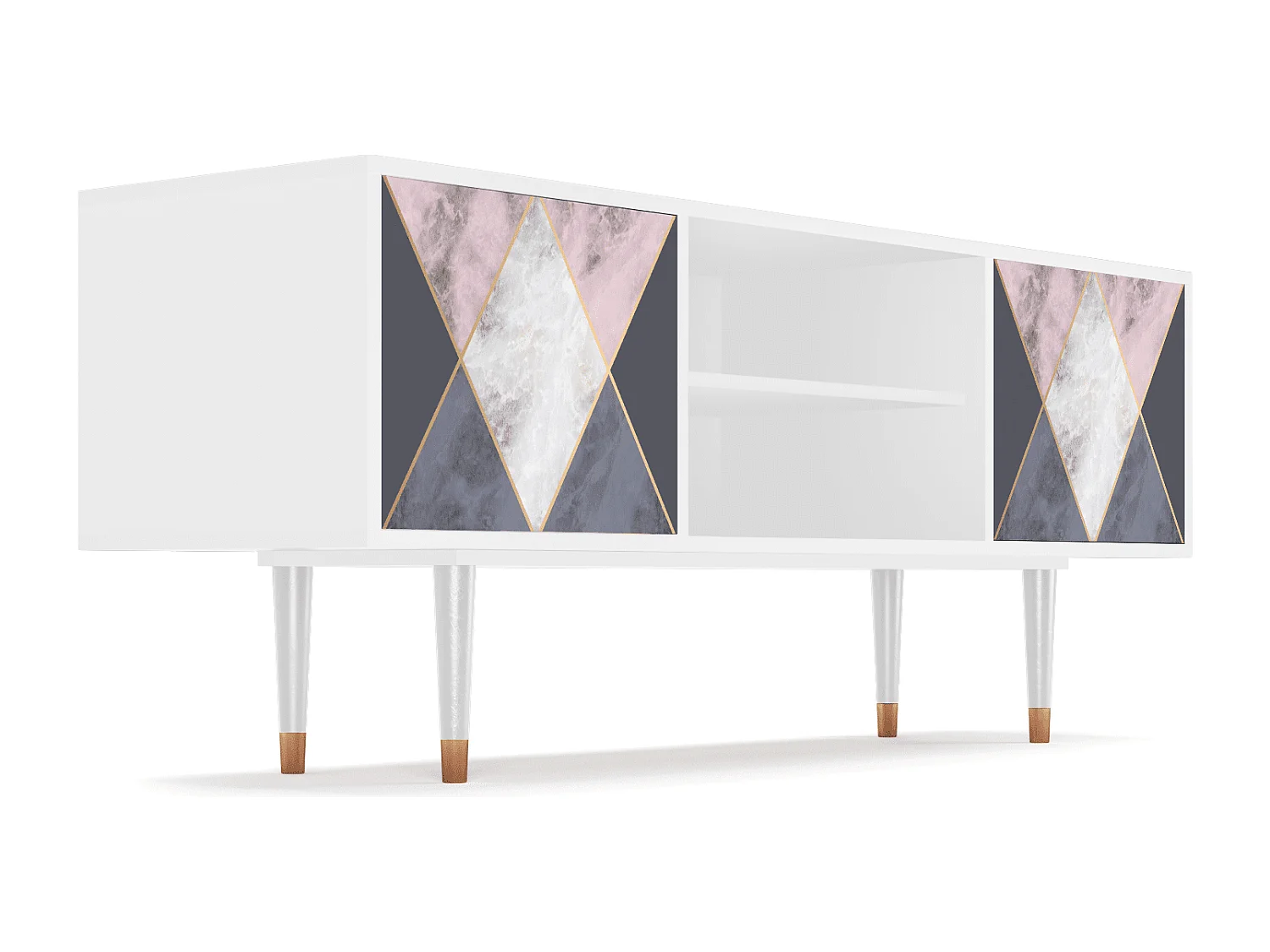 Meuble TV - 170х69х48 cm - T2 - Ideal Harmony, Blanc