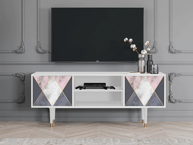 Meuble TV - 170х69х48 cm - T2 - Ideal Harmony, Blanc
