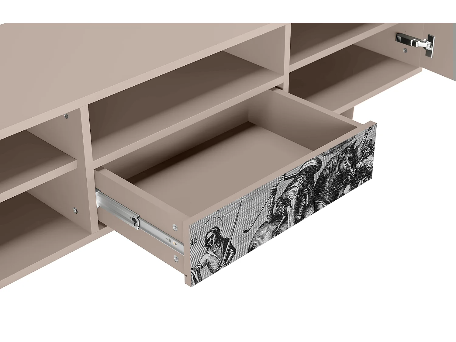 Szafka RTV - 170х59х41 cm - T6 - Saint Martin, Latte