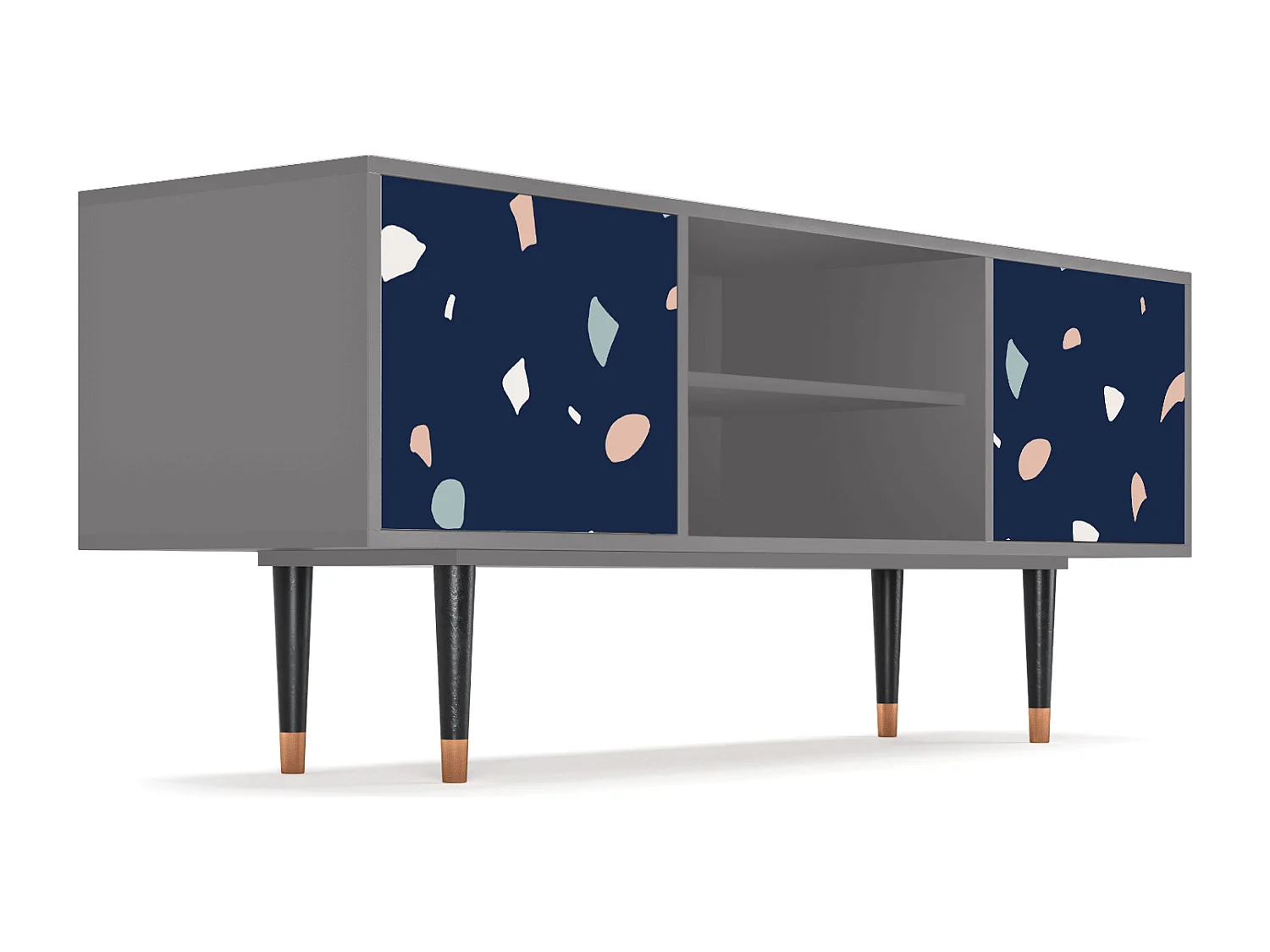 Mueble de TV - 170х69х48 cm - T2 - Space Satellites, Gris