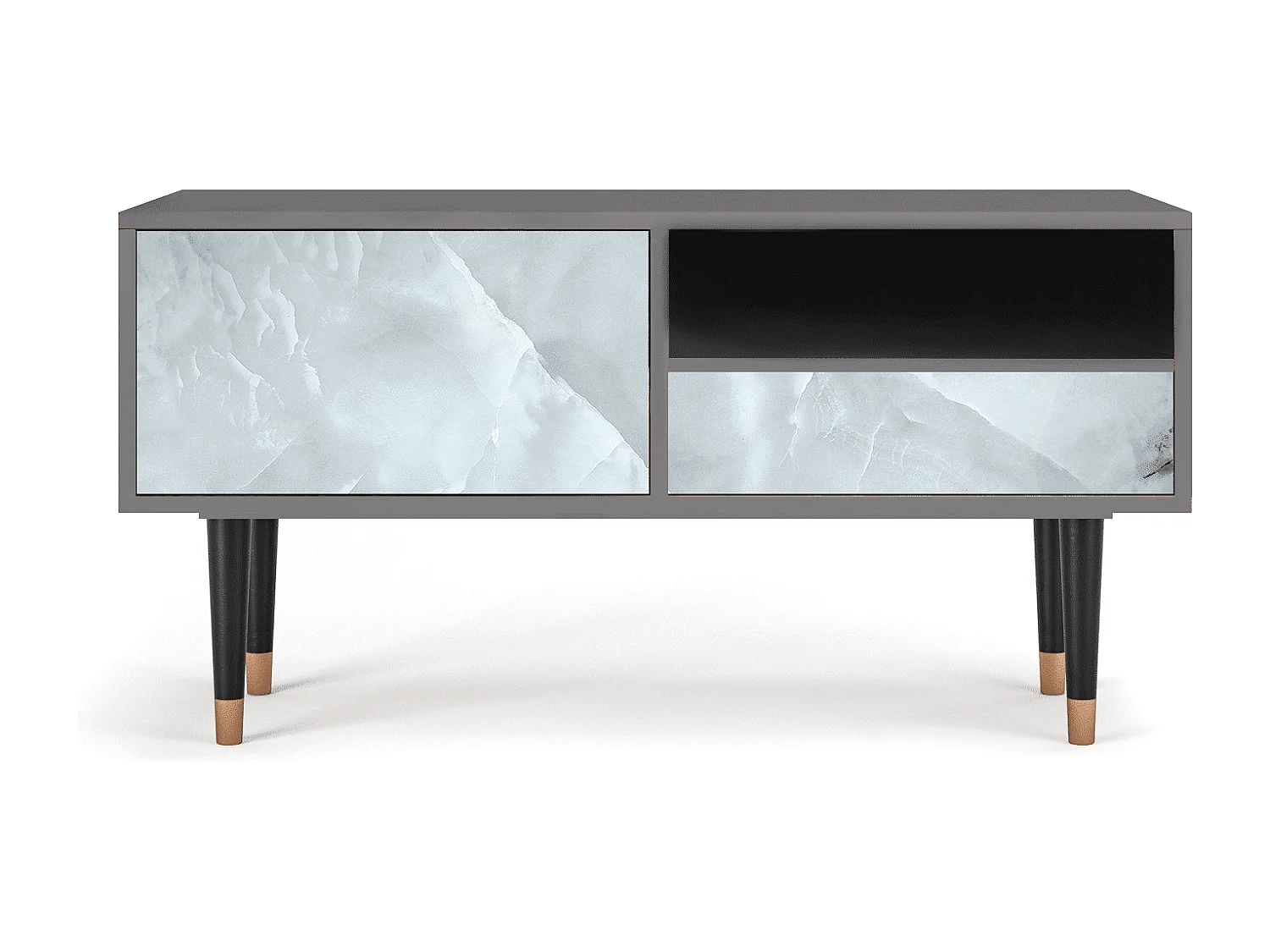 Mobile TV - 115х59х48 cm - T3 - The Onyx, Grigio