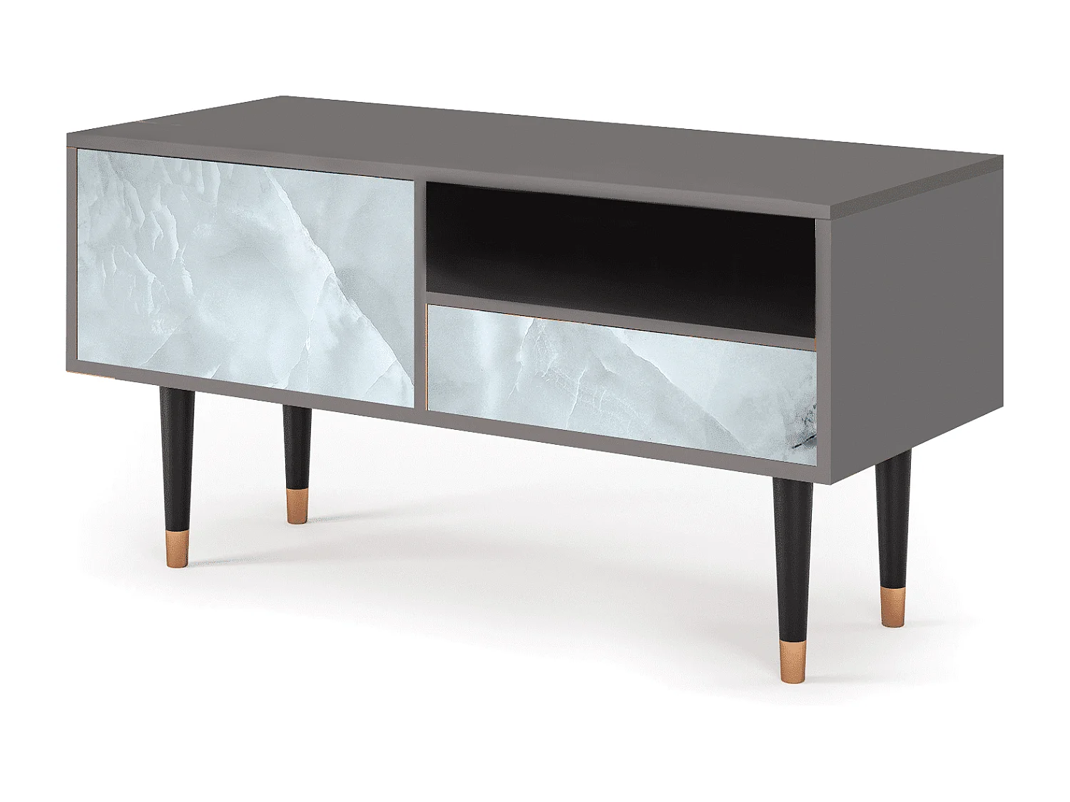 Mobile TV - 115х59х48 cm - T3 - The Onyx, Grigio