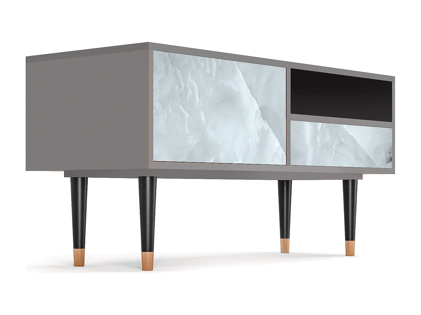 Mobile TV - 115х59х48 cm - T3 - The Onyx, Grigio