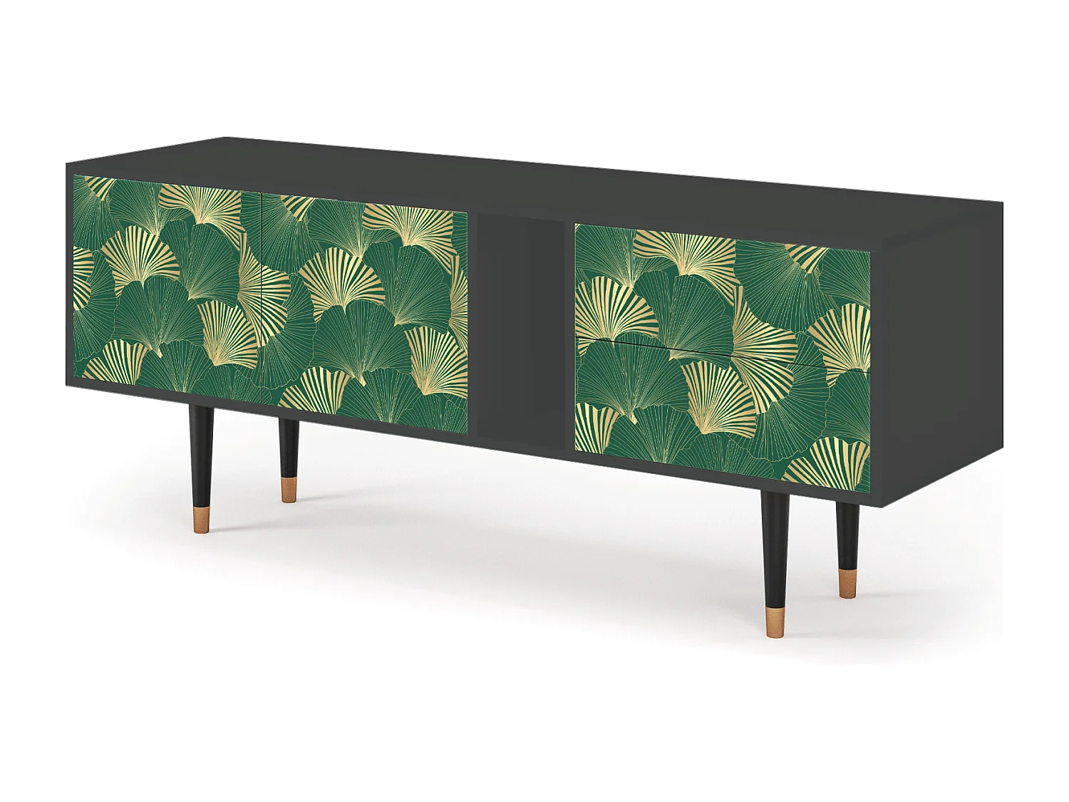 Meuble TV - 170х69х48 cm - T1 - Gold Ginkgo, Anthracite