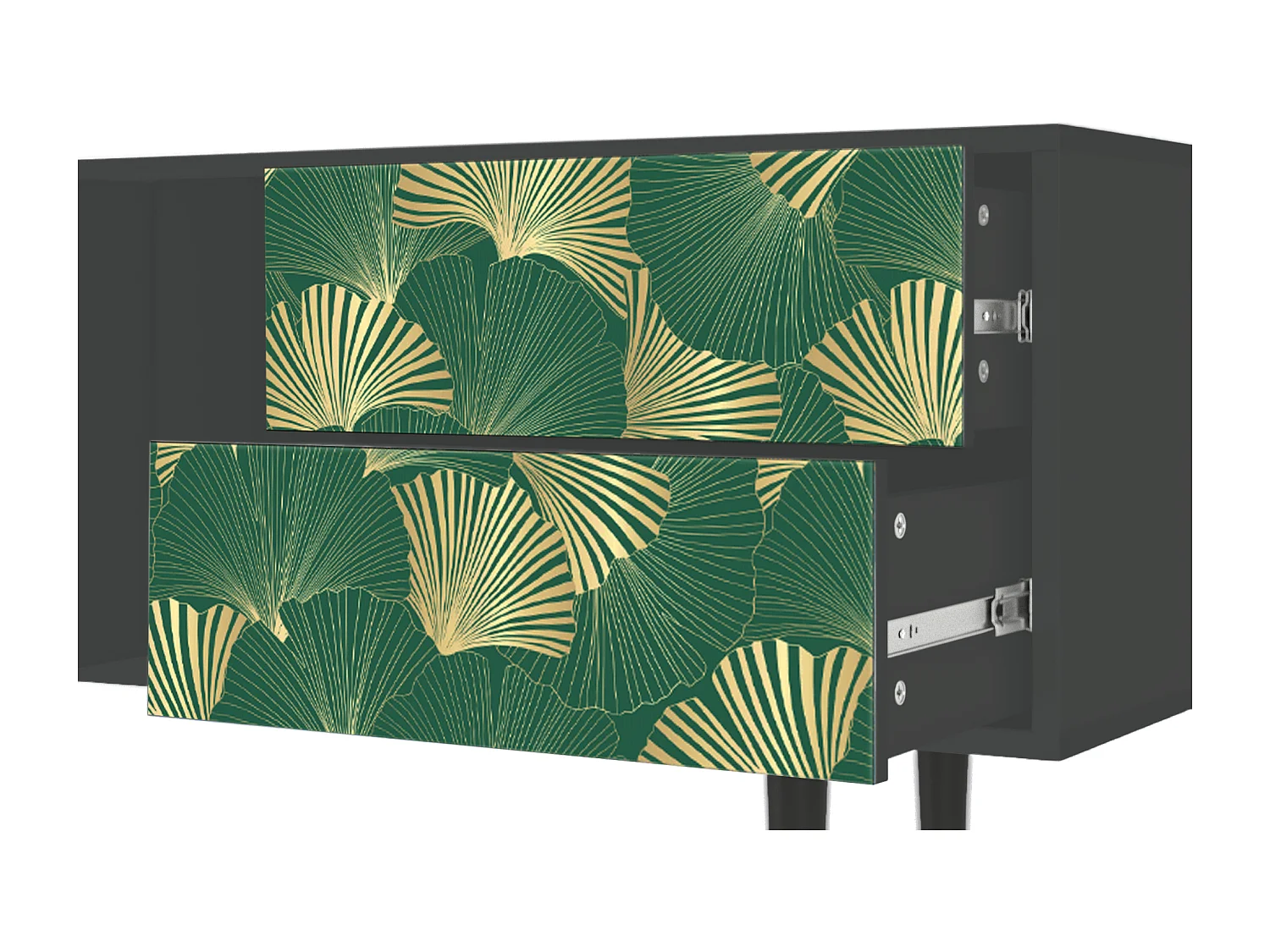 Meuble TV - 170х69х48 cm - T1 - Gold Ginkgo, Anthracite