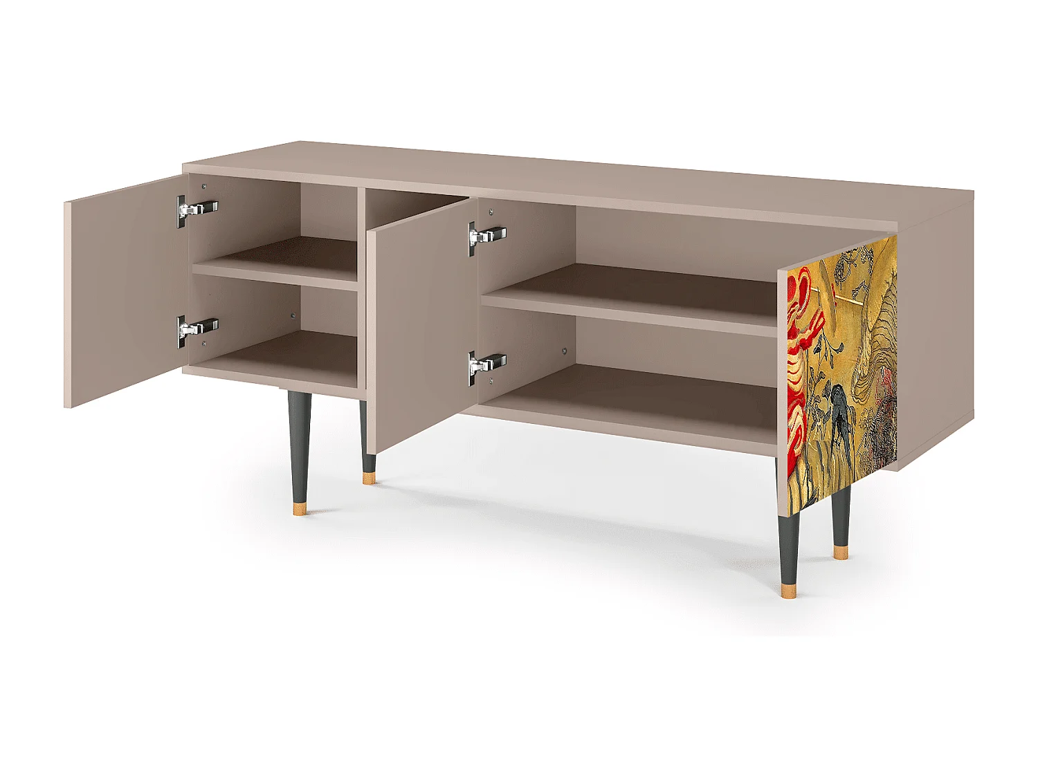 Meuble TV - 150х69х41 cm - T5 - Blood by James Jean, Latte