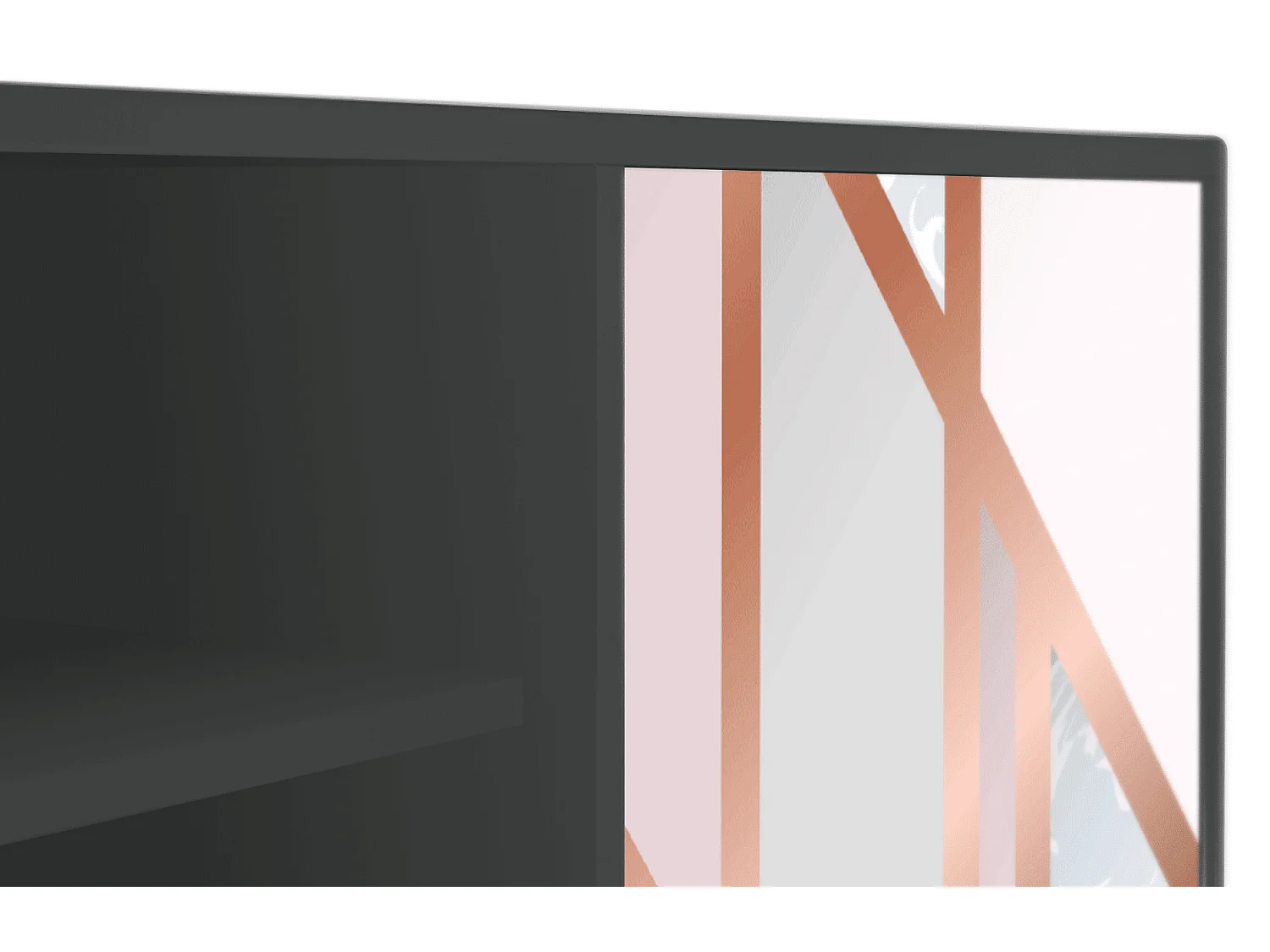 Meuble TV - 170х69х48 cm - T2 - Champagne Story, Anthracite