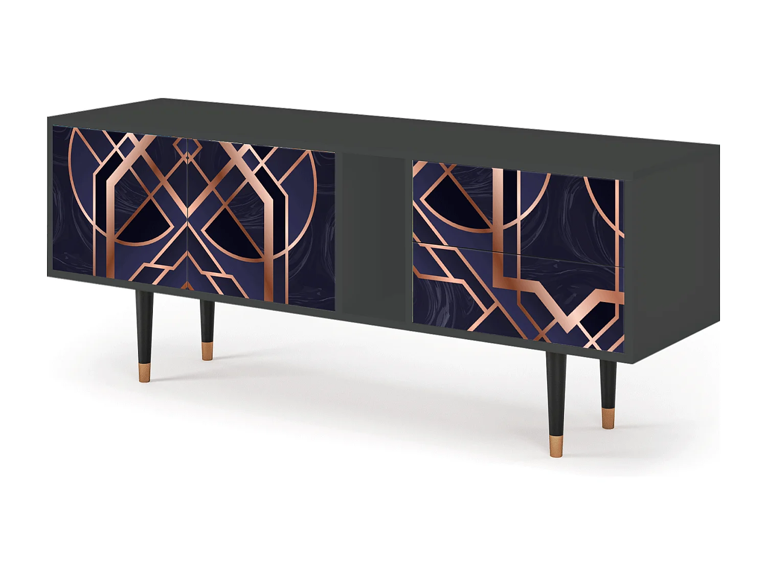 Mueble de TV - 170х69х48 cm - T1 - Purple Temple, Antracite