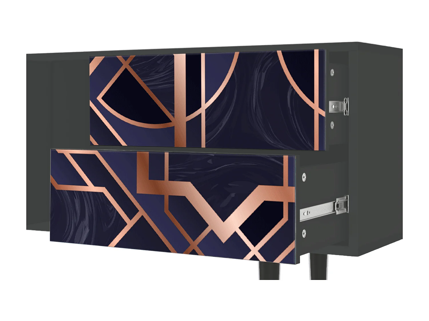 Mueble de TV - 170х69х48 cm - T1 - Purple Temple, Antracite