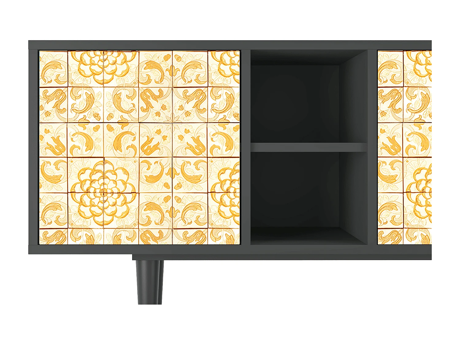 TV-Möbel - 150х69х41 cm - T5 - Sunshiny Tile, Anthrazit