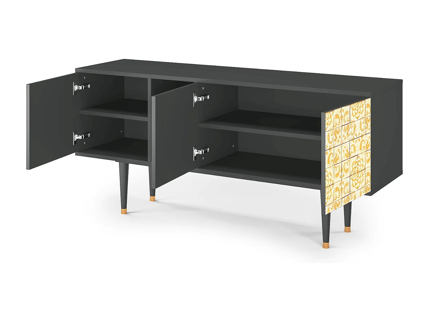 TV-Möbel - 150х69х41 cm - T5 - Sunshiny Tile, Anthrazit