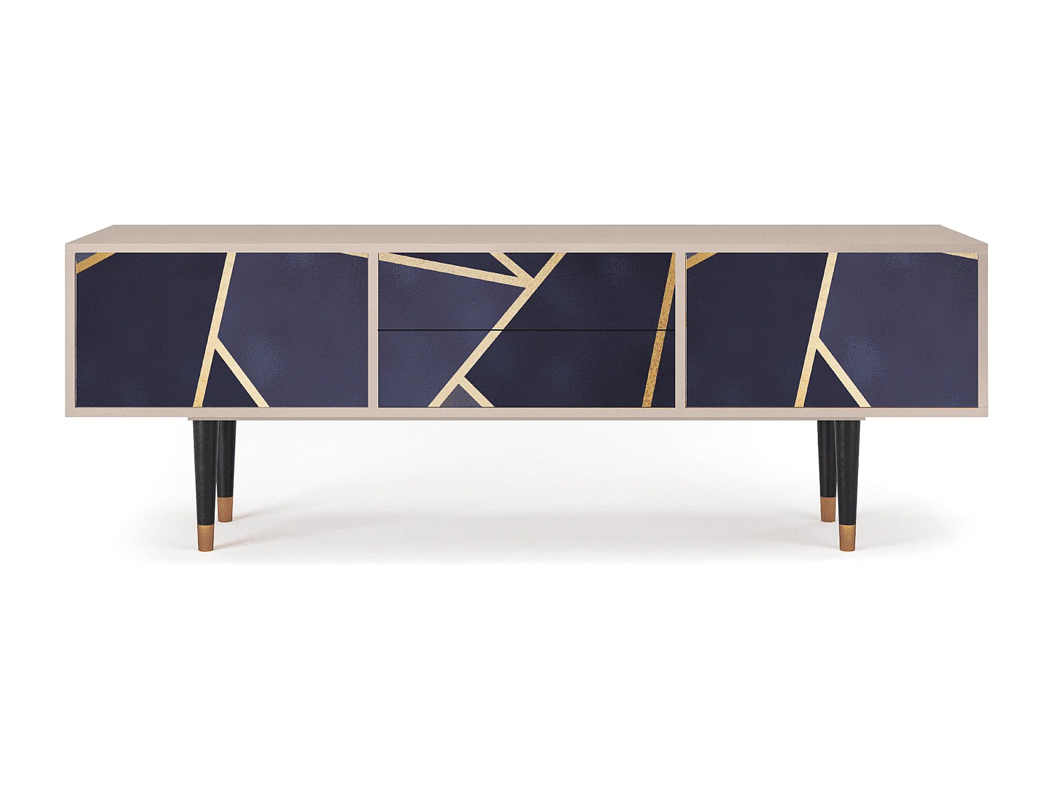 Szafka RTV - 170х59х48 cm - T4 - The Amethyst, Latte