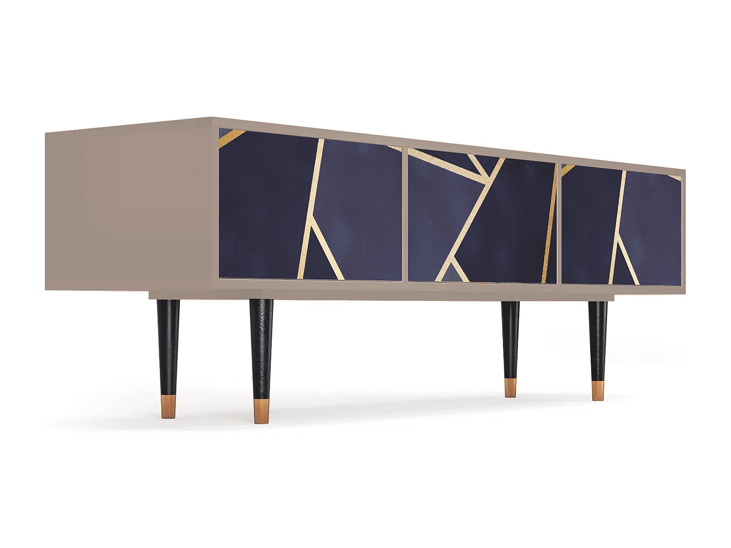 Szafka RTV - 170х59х48 cm - T4 - The Amethyst, Latte