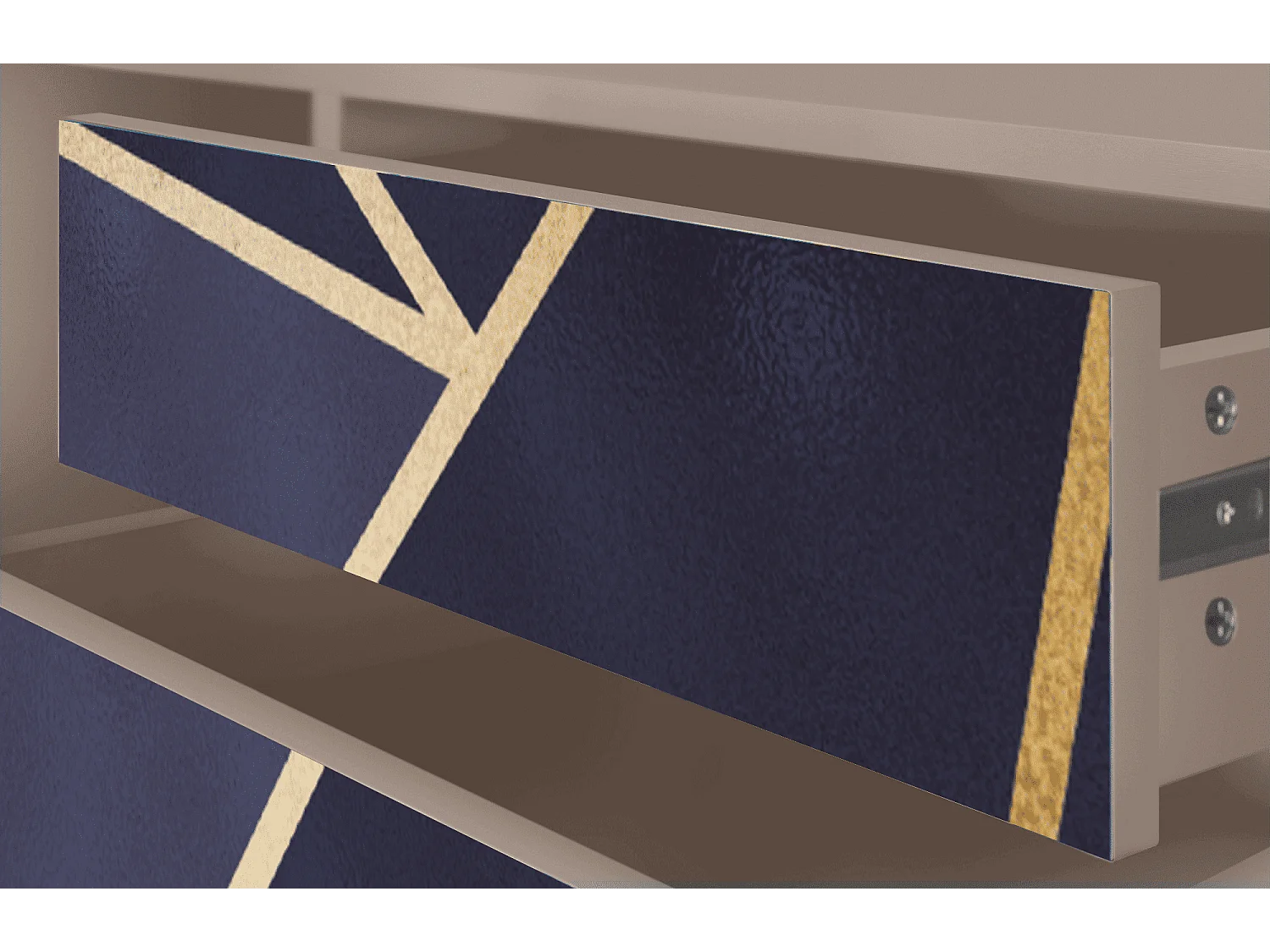 Szafka RTV - 170х59х48 cm - T4 - The Amethyst, Latte