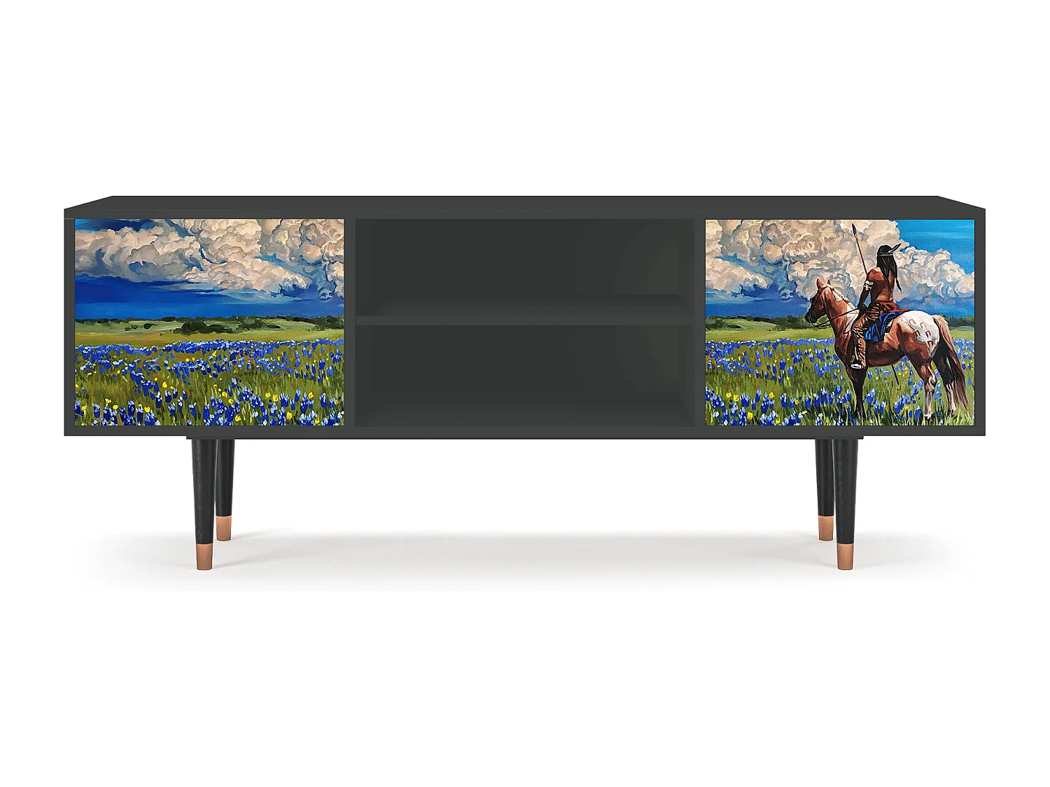 Meuble TV - 170х69х48 cm - T2 - Thunderheads by Dean, Anthracite