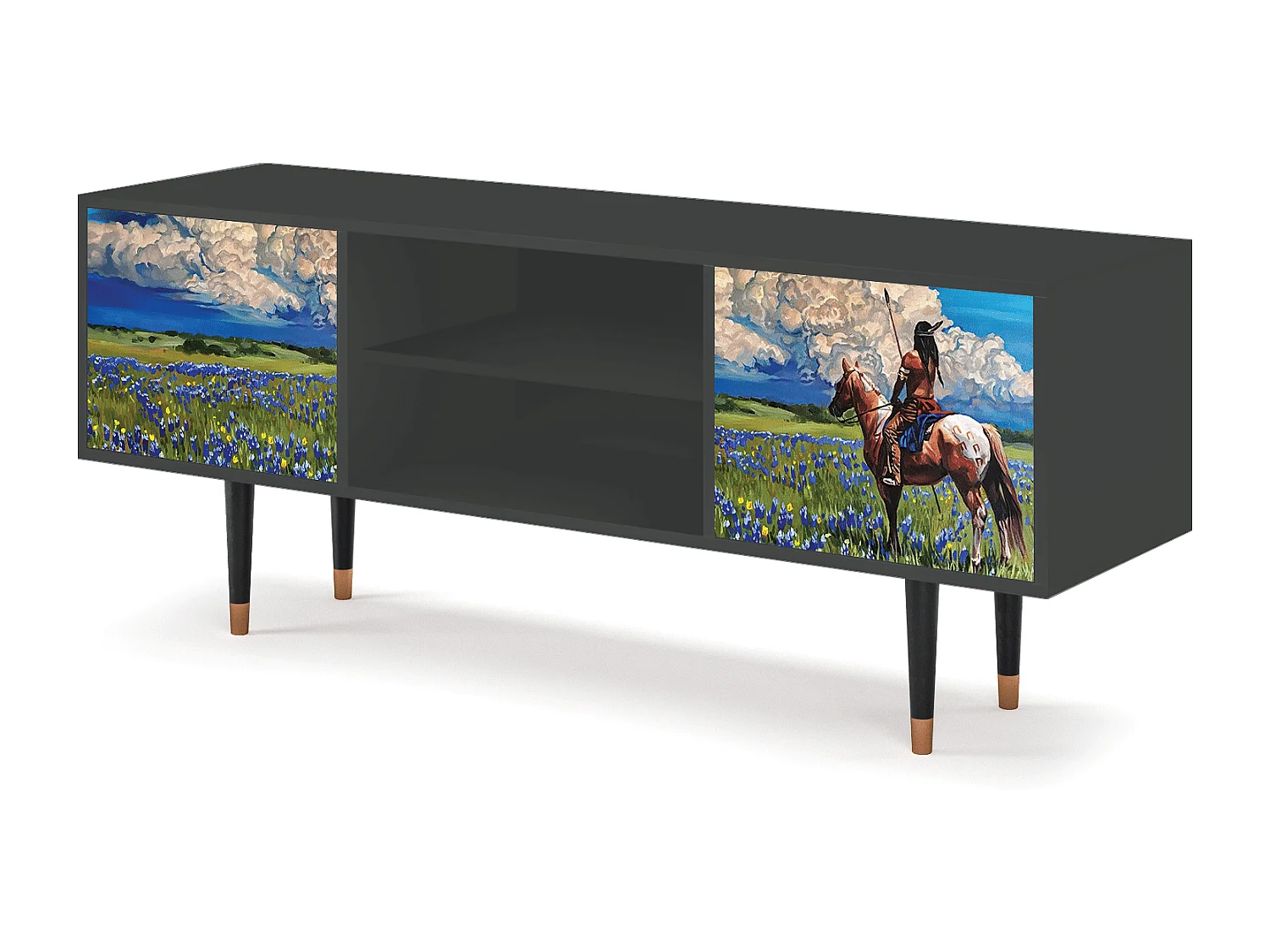 Meuble TV - 170х69х48 cm - T2 - Thunderheads by Dean, Anthracite