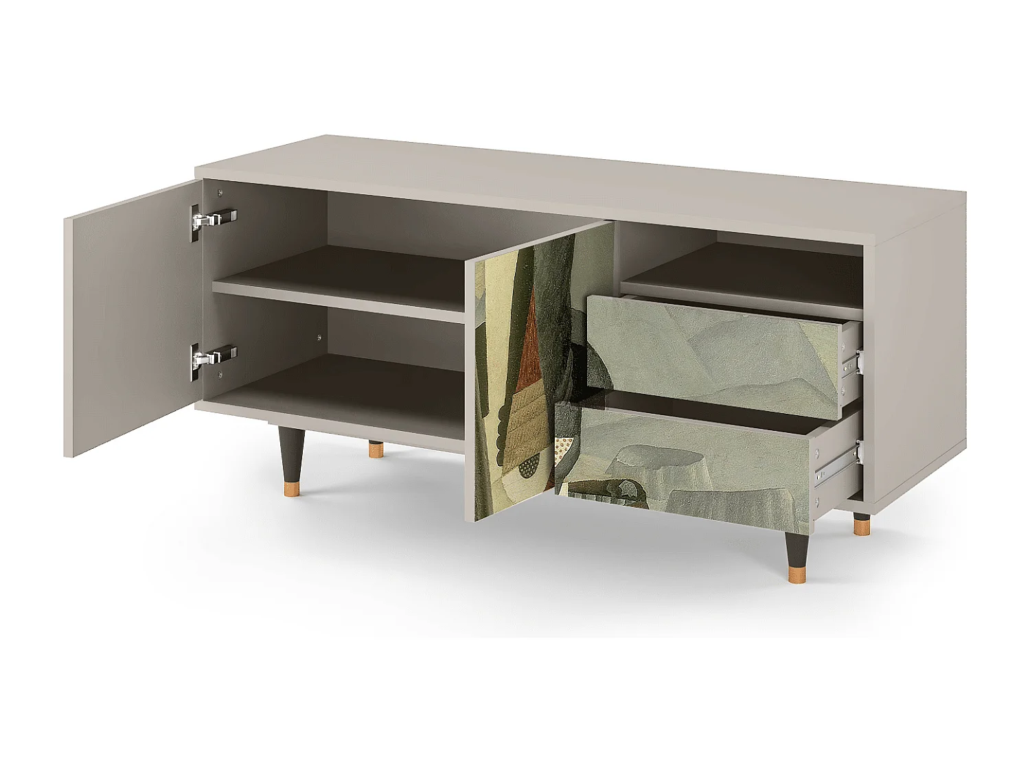 TV-Möbel - 125х56х41 cm - T7 - The Cubist Paintings , Sand