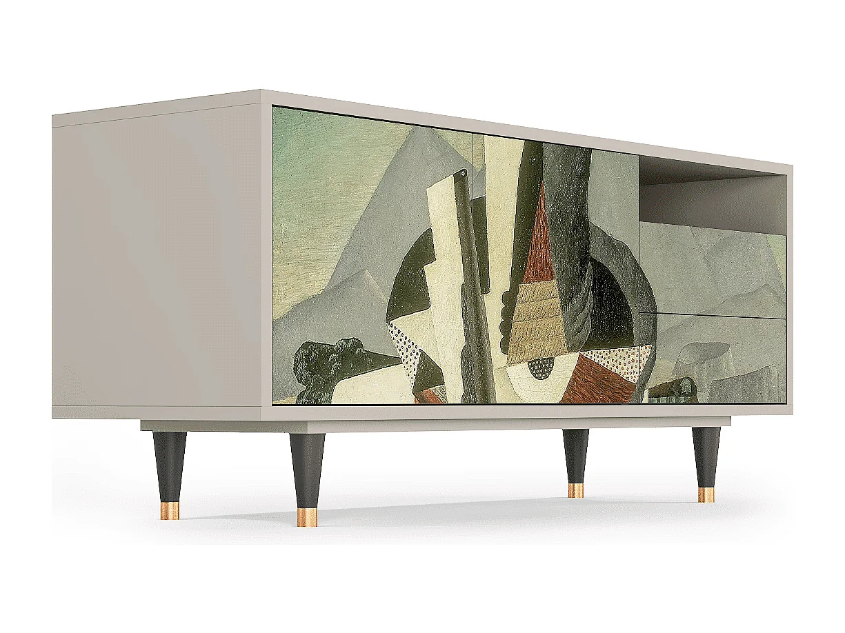 Mobile TV - 125х56х41 cm - T7 - The Cubist Paintings , Sabbia