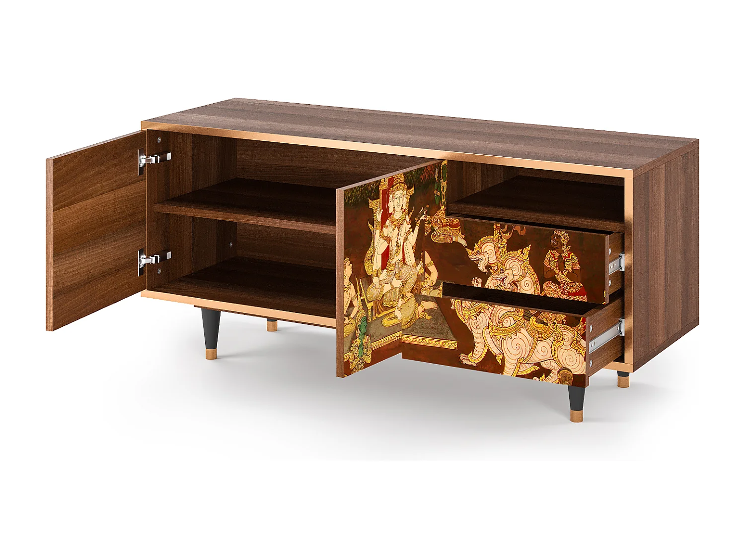 Mobile TV - 125х56х41 cm - T7 - Malyavan, Noce